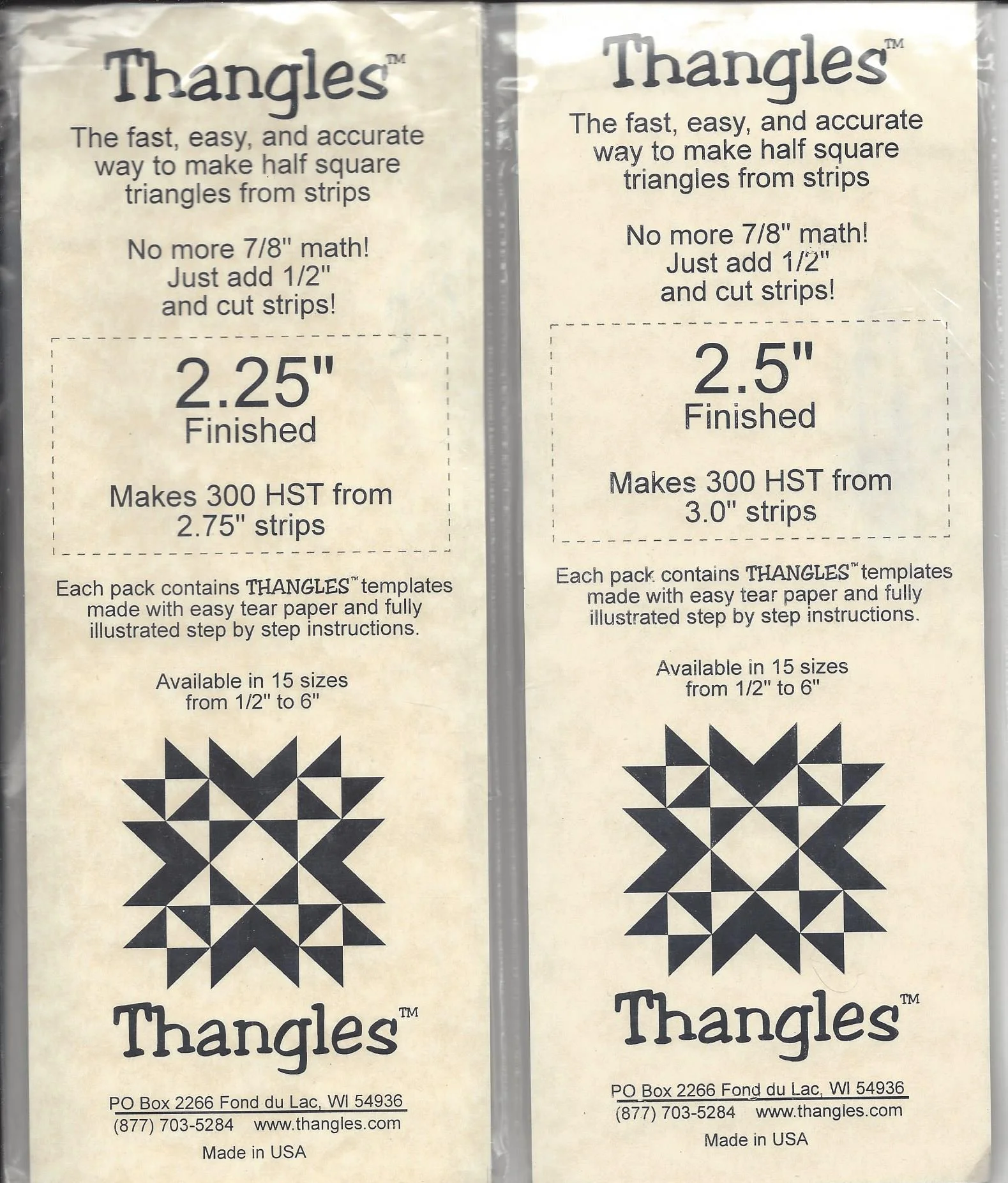 Thangles 2.25" and 2.5"