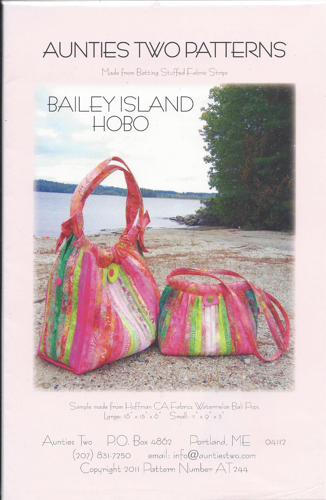 Bailey Island Hobo-Aunties Two Patterns