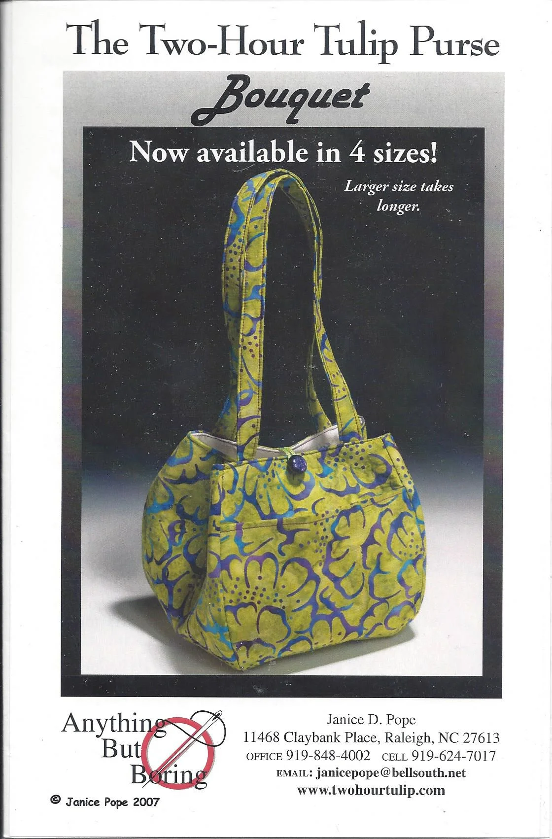 Two-Hour Tulip Purse-Anything But Boring