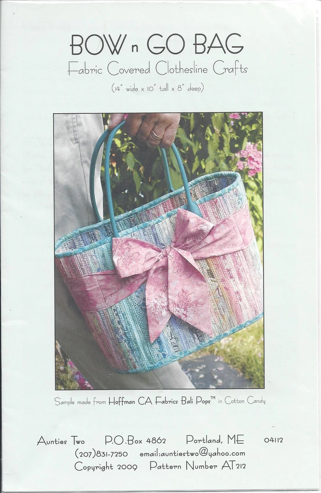 Bow n Go Bag-Aunties Two Patterns