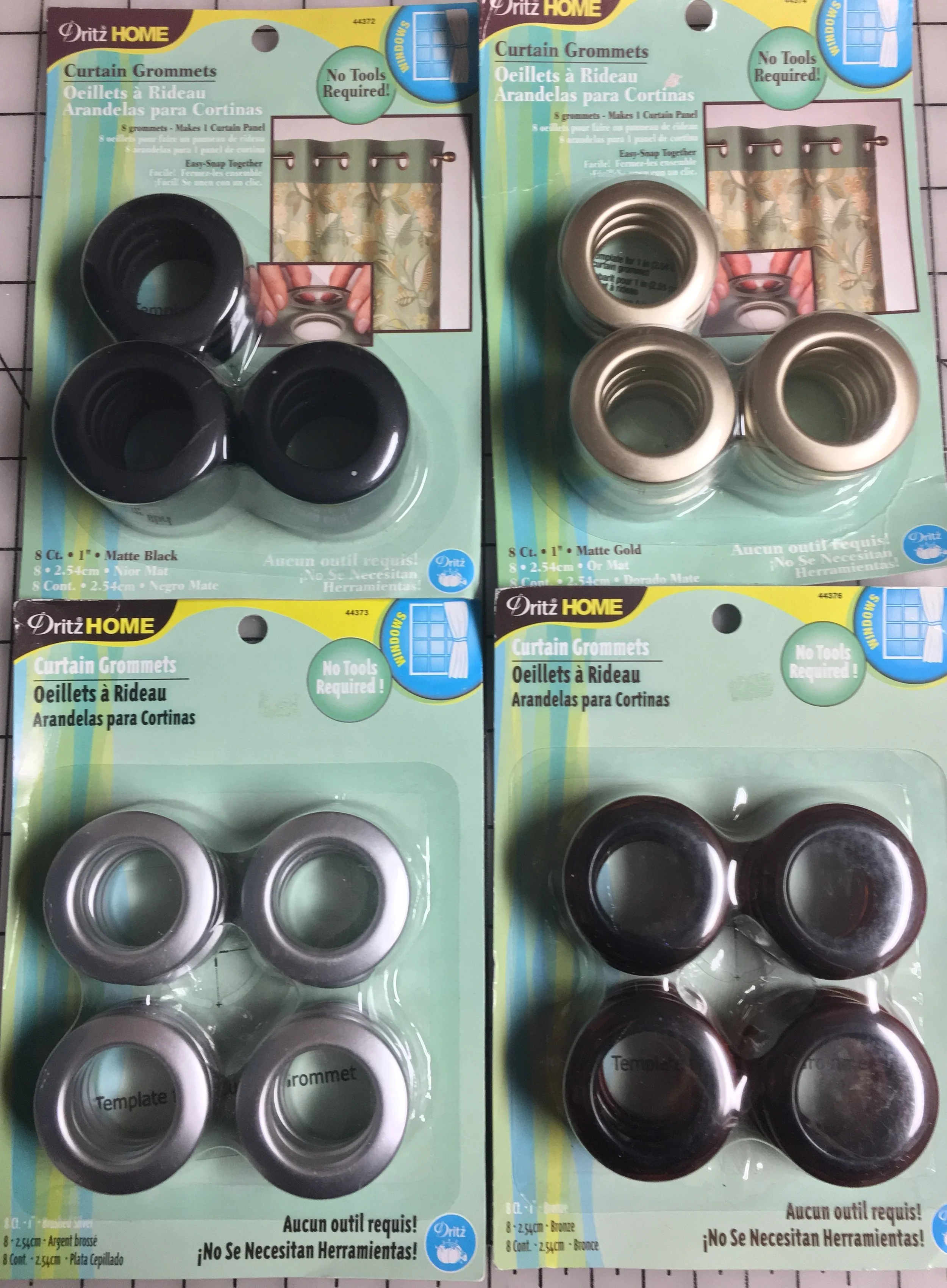 8 Ct 1" Curtain Grommets