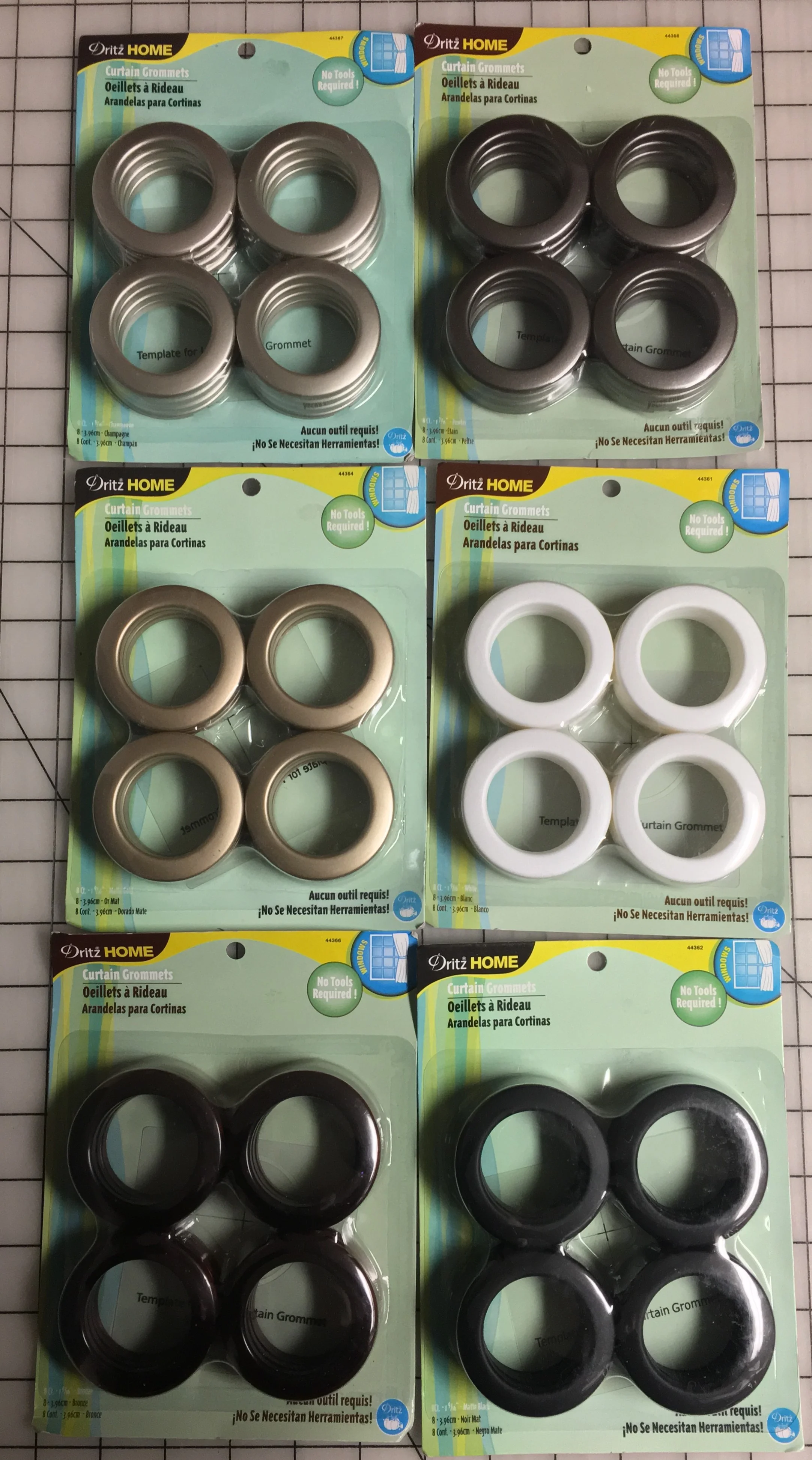 8 Ct 1 9/16" Curtain Grommets (Round)