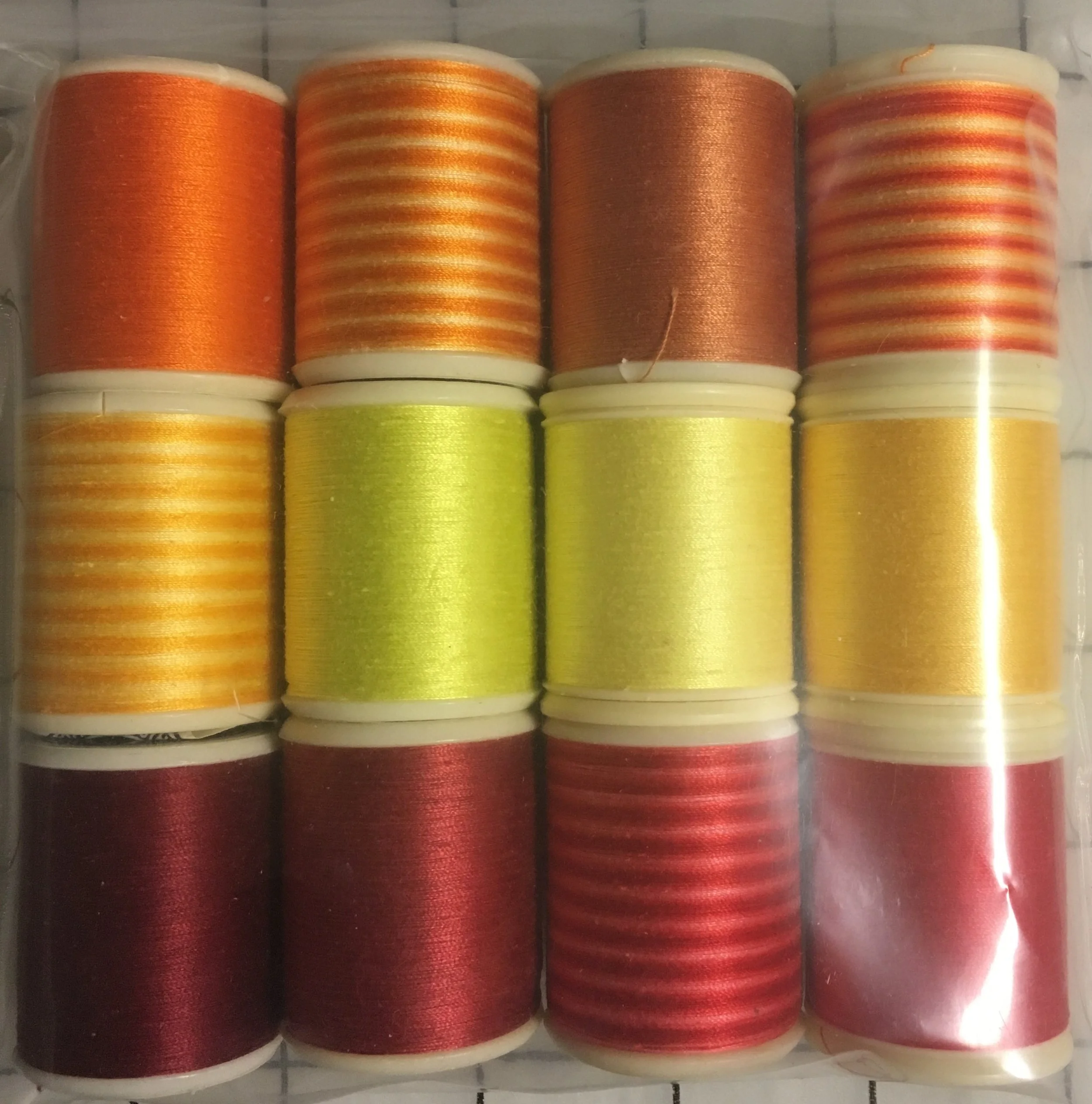 DMC Cotton Thread - Yellow/Orange/Red