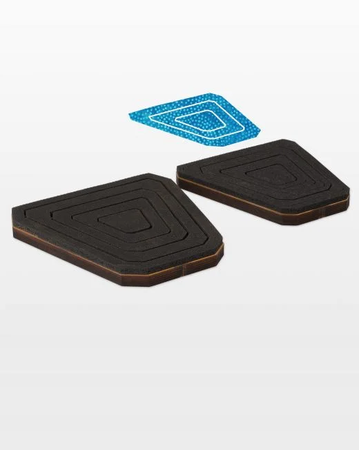 50366 Bullseye Tumblers-Odd-1", 3", 5", 7" Finished for Studio