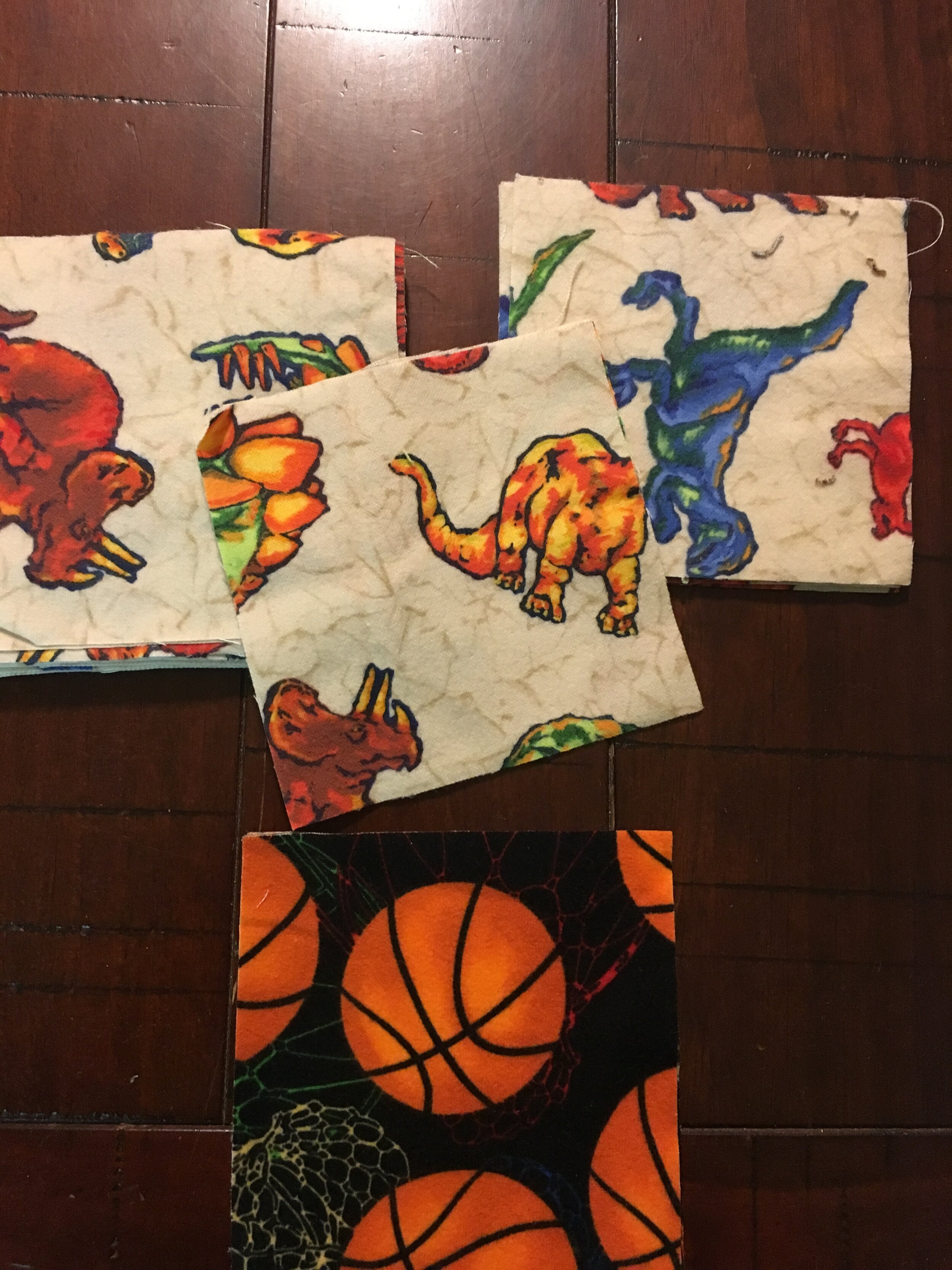 4 1/2" Flannel Squares - 21+ Dinosaurs