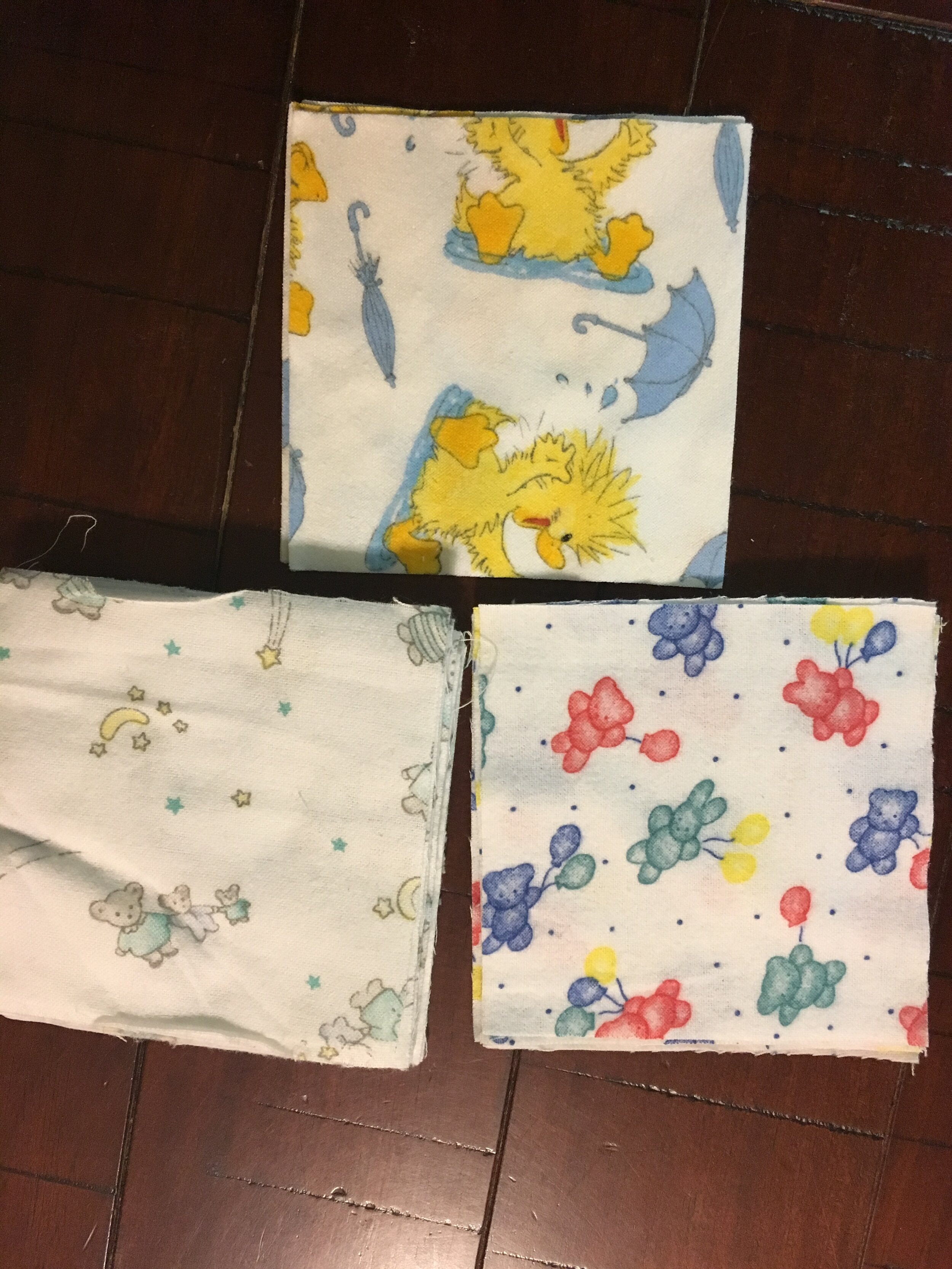 4 1/2" Flannel Squares - 21+ Baby Assorted 1