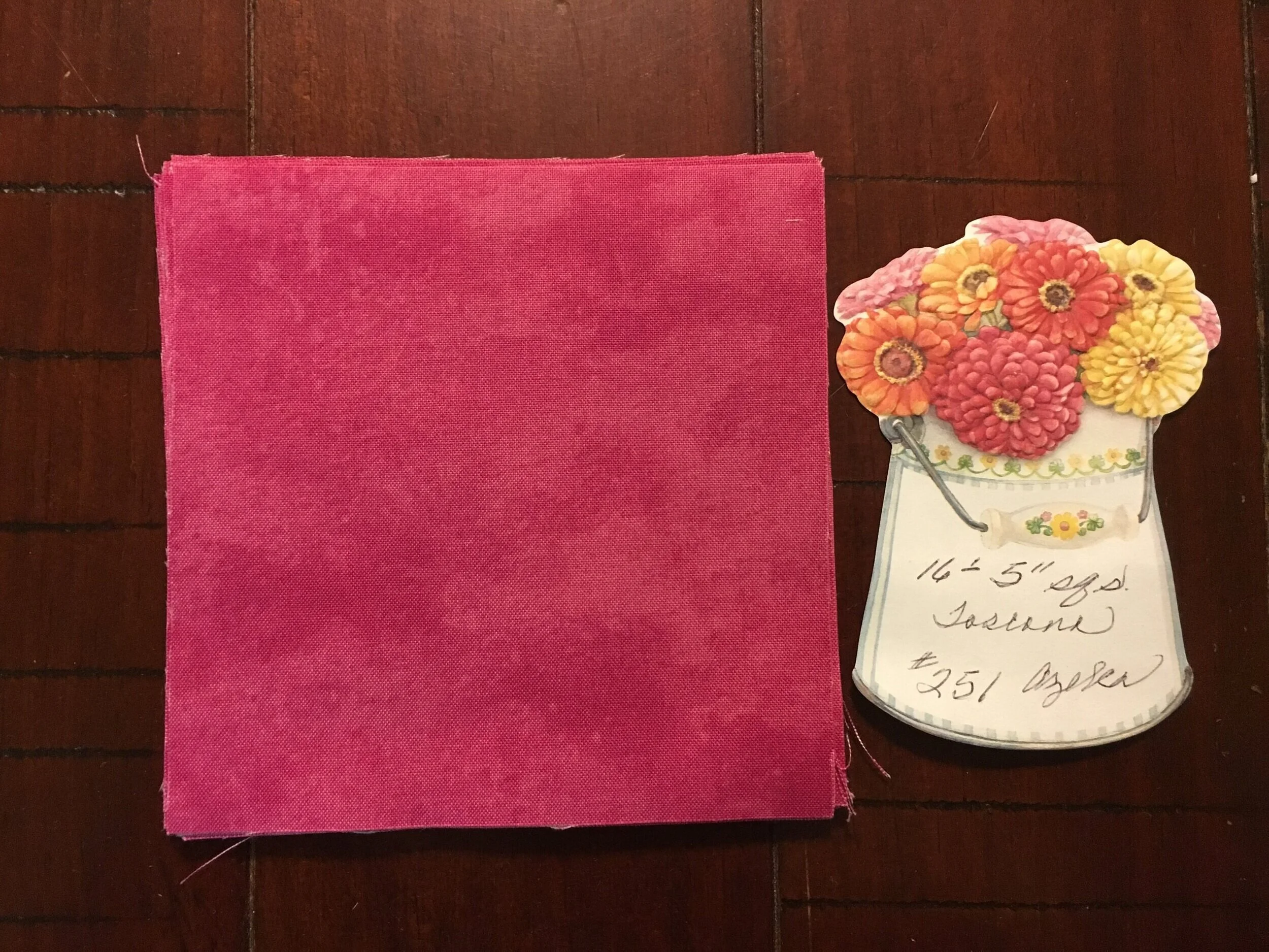 5" Squares - 16 Toscana Azalea #251