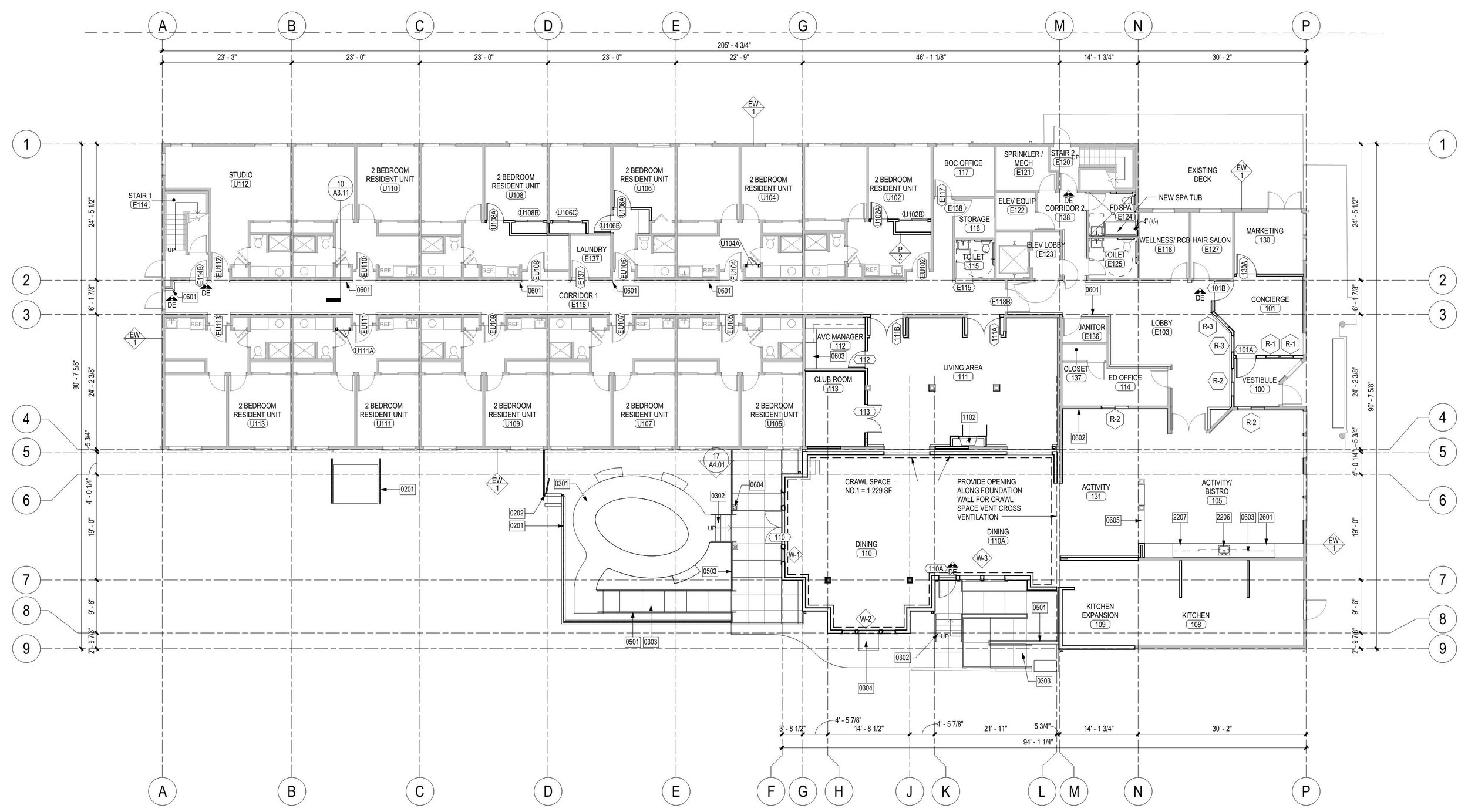 Conservatory addition, garden and existing first floor plan