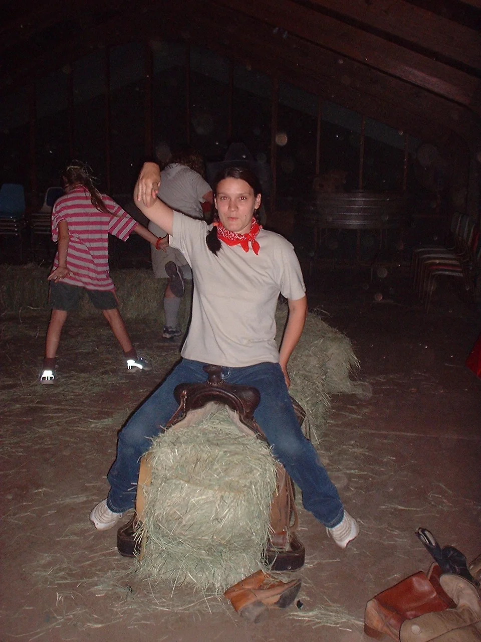 Cherry- ridding a bull.JPG