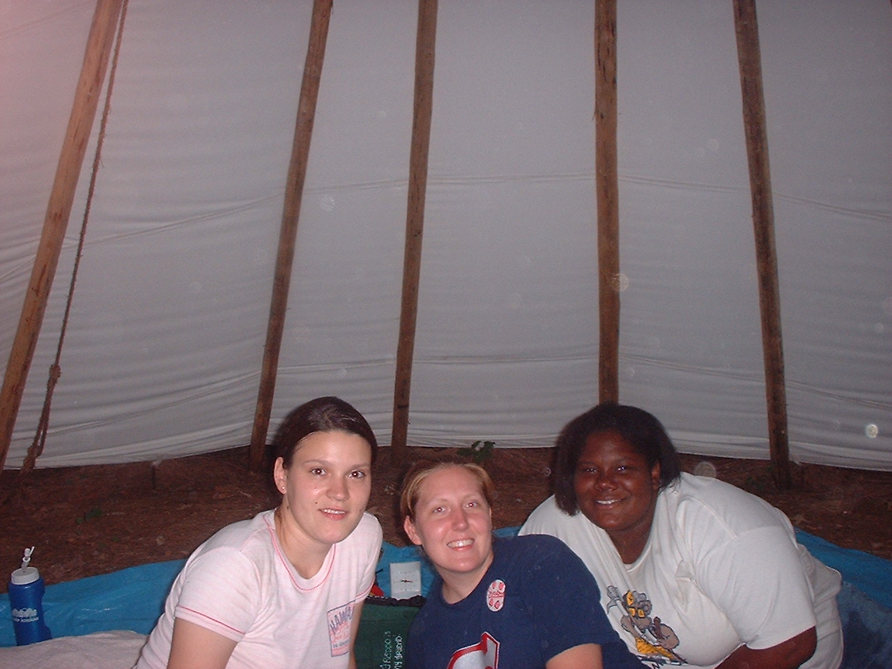 Cherry, Strawberry, & Rabbit in spider infested tent....JPG