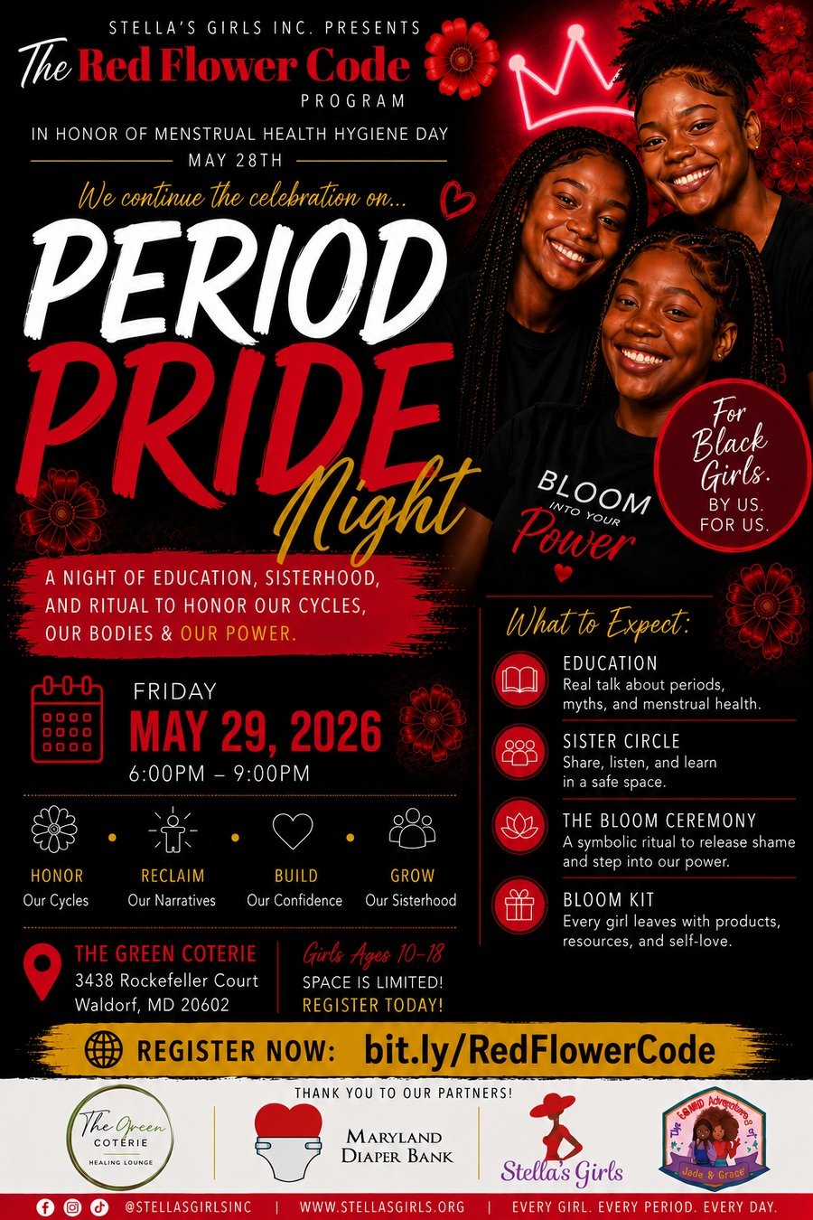 The Red Flower Code: Period Pride Night