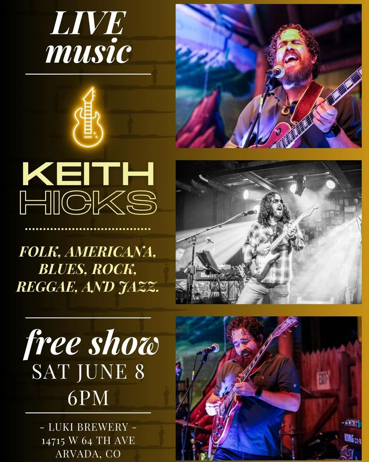 I&rsquo;m excited for my upcoming performance on June 8th at @lukibrew!  Show starts at 6pm!  Come on out!