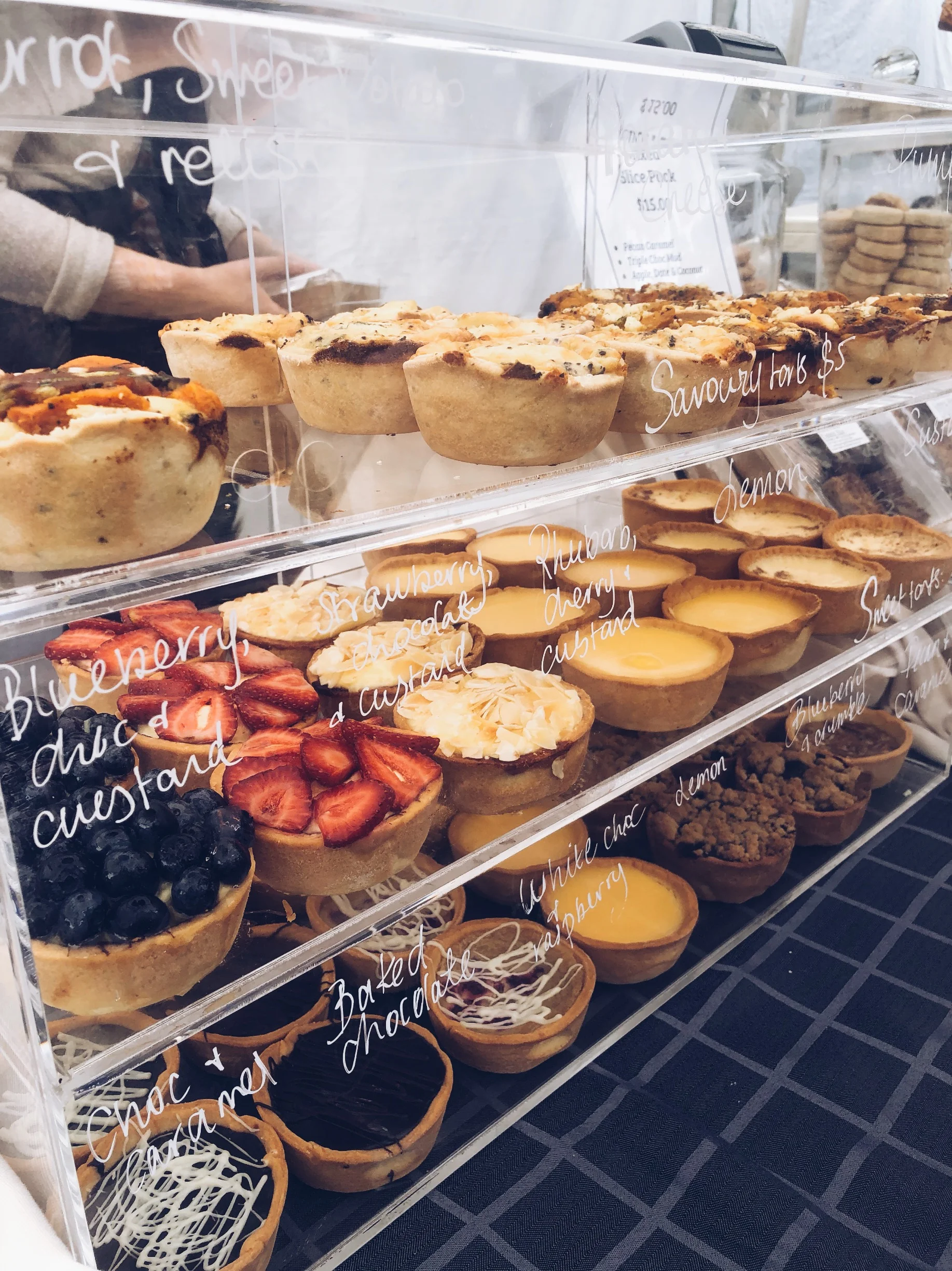 fresh baked sweets and treats.