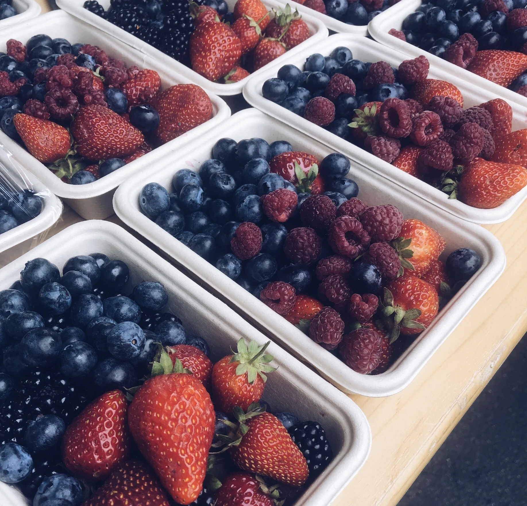 Fresh berries from a local farmer.