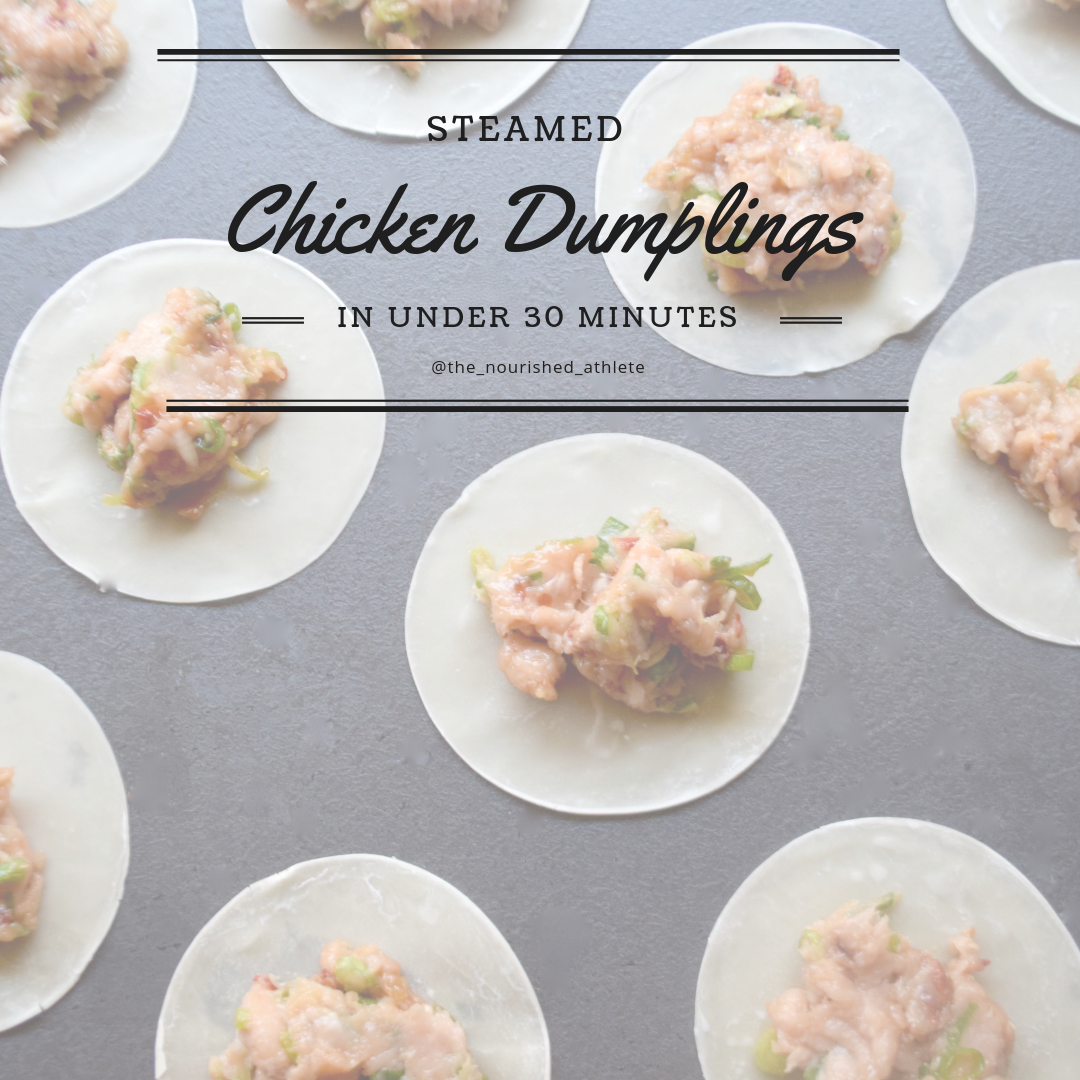 Steamed Chicken Dumplings in Under 30 Minutes. 