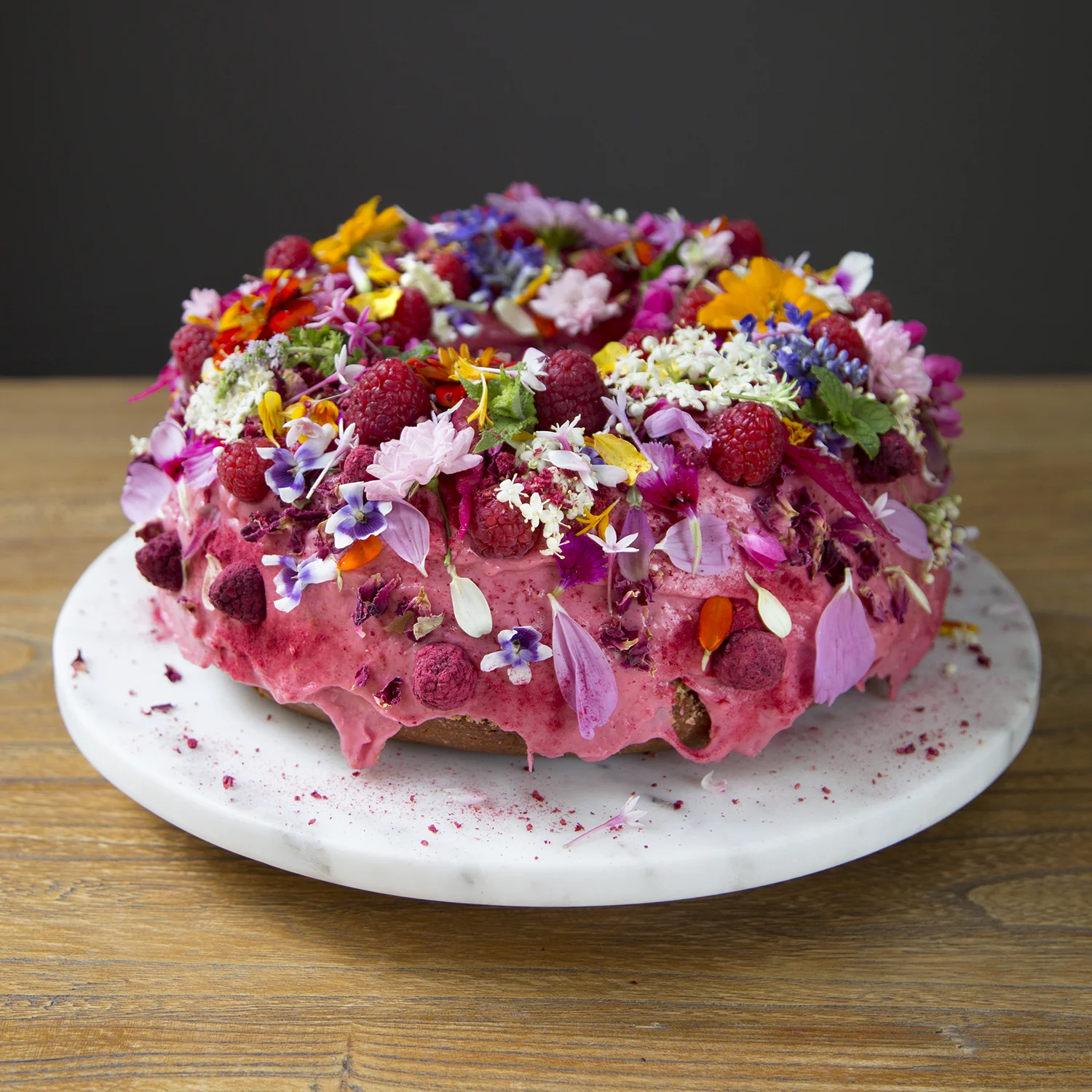 Raspberry bundt extra floral.jpg