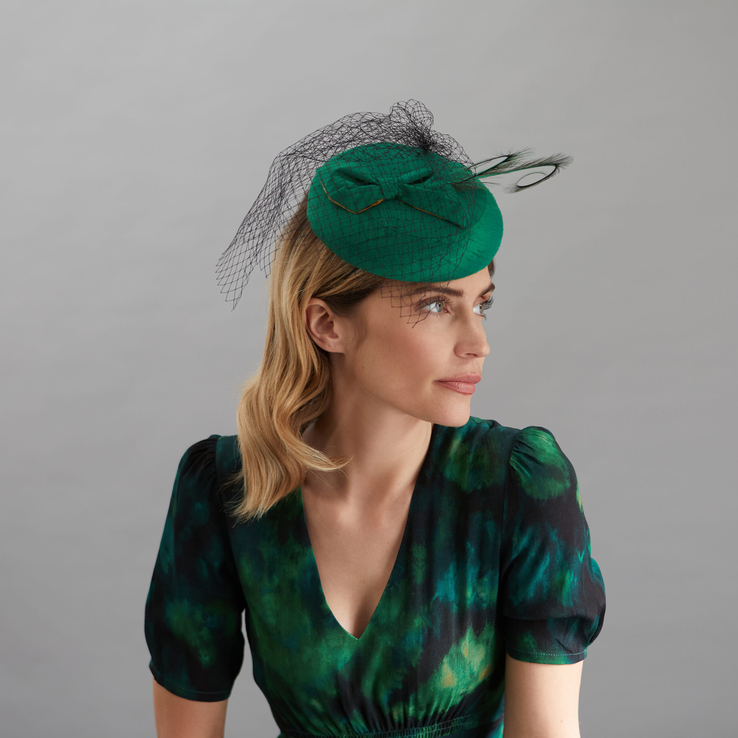 Grace-Emerald green silk cocktail hat-By Judy Bentinck Milliner-4.jpg