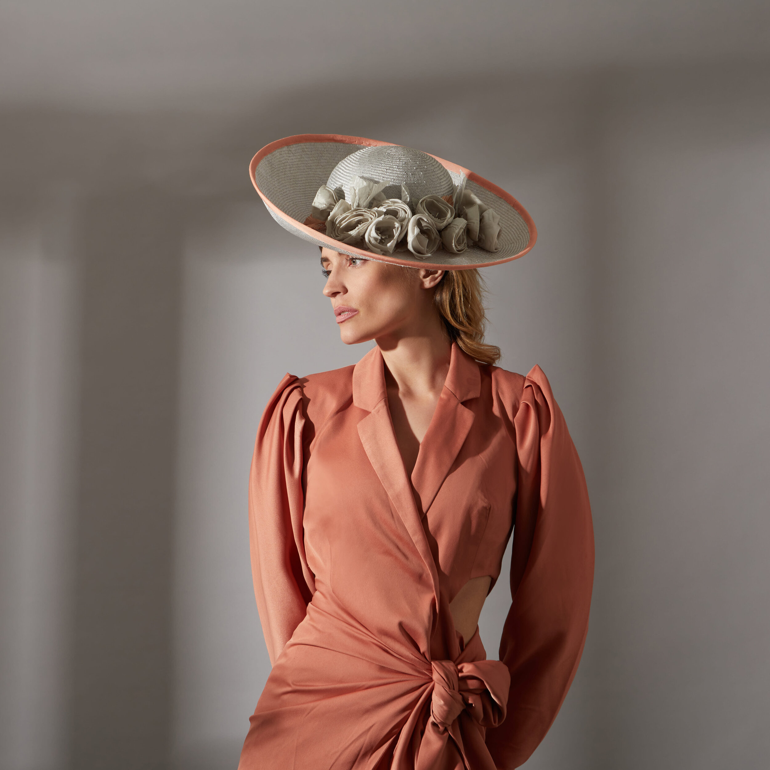 Sophia-Peach and grey big brimmed hat-By Judy Bentinck-4.jpg