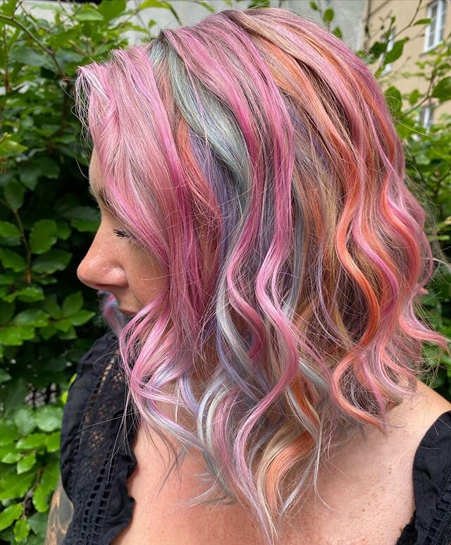 Just keep playing! Color by @annjeanett.angell.hair 
________________________
#colorfreshcreate #unicornhair #rainbowhair #pastelhair #wella #wellahair #wellacolor #wellalove #wella #fris&oslash;rt&oslash;nsberg #fris&oslash;r #t&oslash;nsbergfris&os