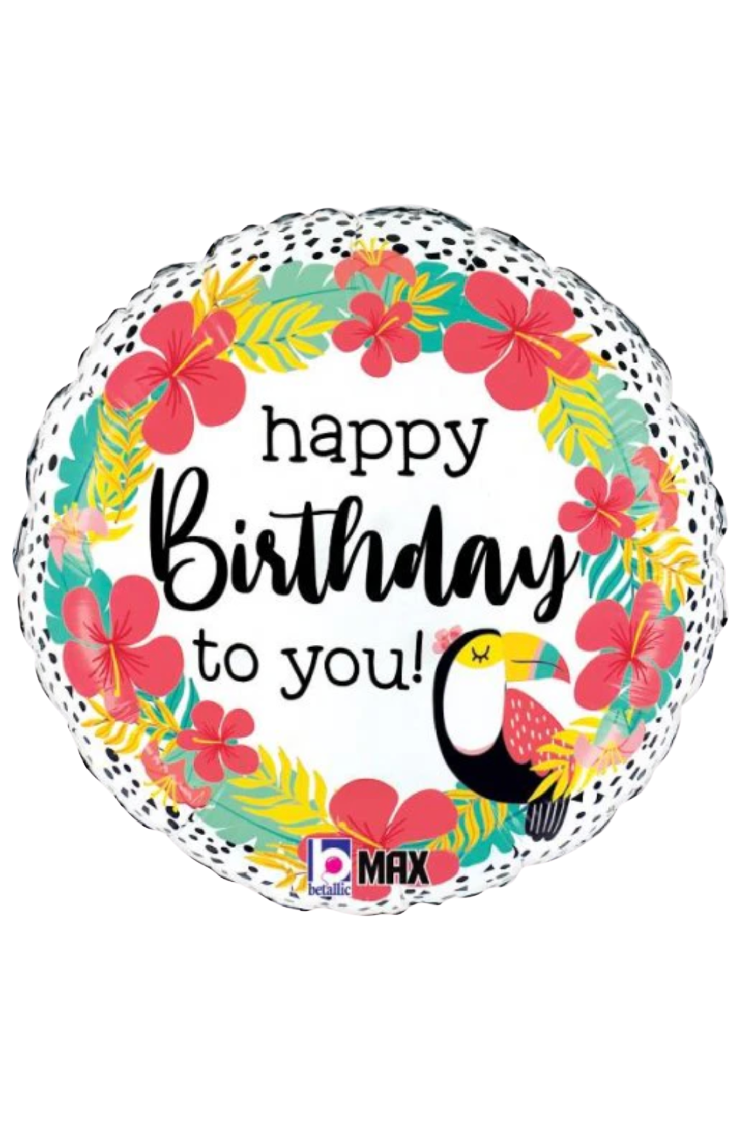 BIRTHDAY TROPICAL TOUCAN | Foil Balloon