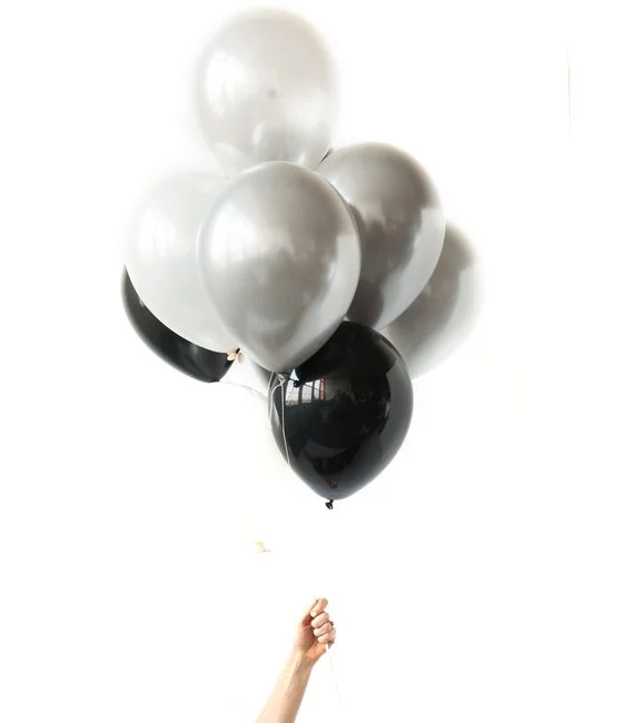 Midnight | Helium Balloons (Set of 10)