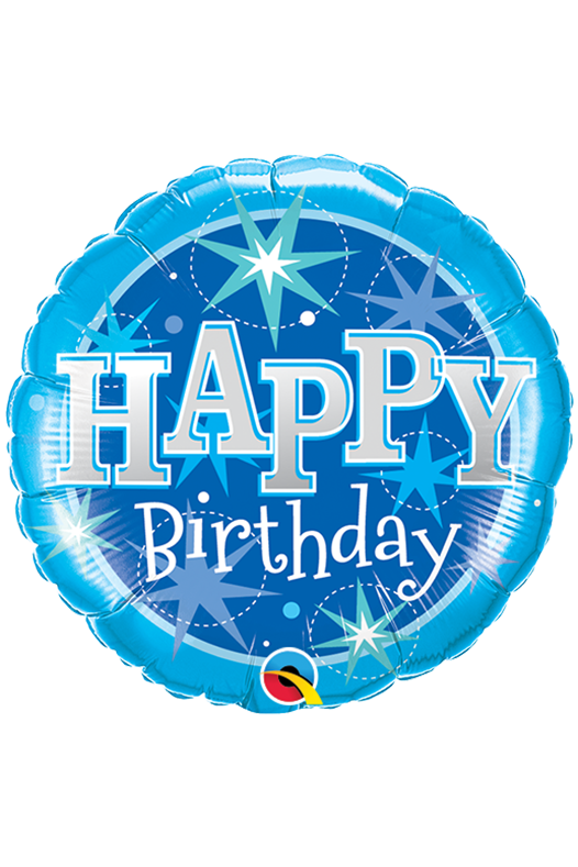 Birthday Blue Sparkle | Foil Balloon