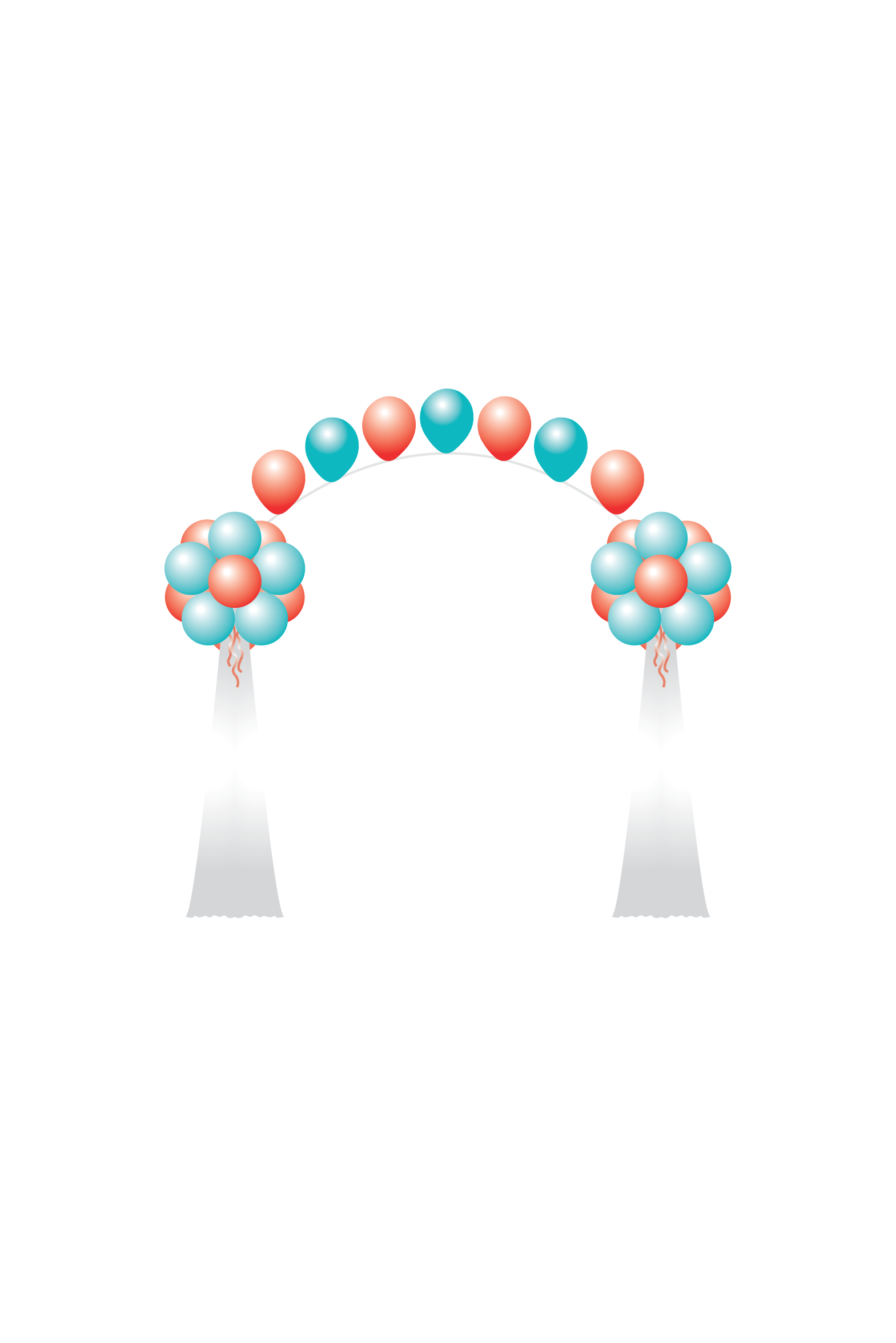 Topiary Columns | Pearl Arch