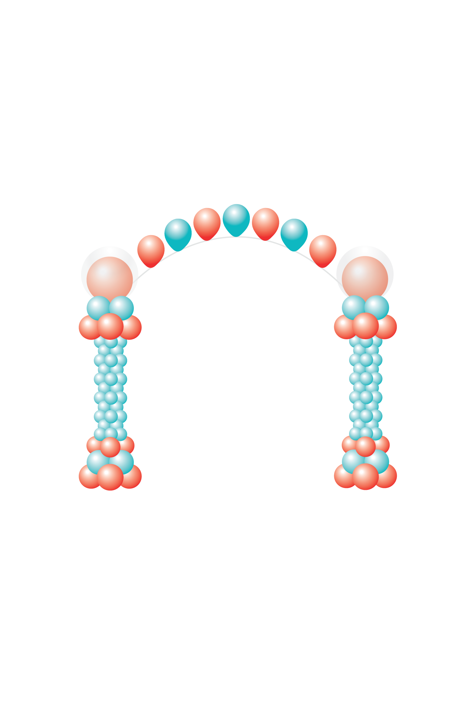 Grecian Columns | Pearl Arch