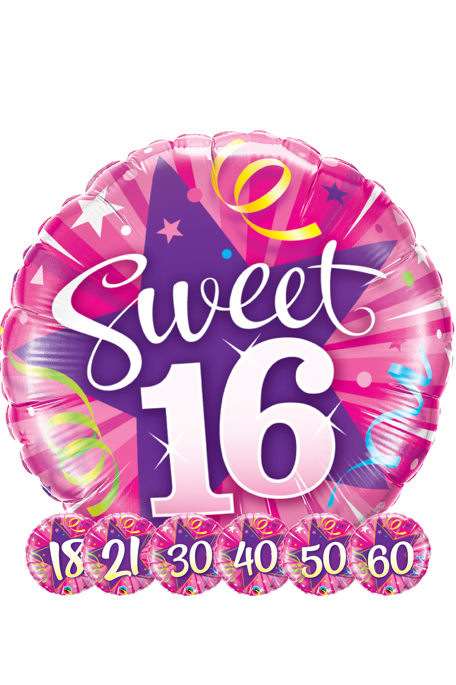 AGE Shining Star Hot Pink | Foil Balloon