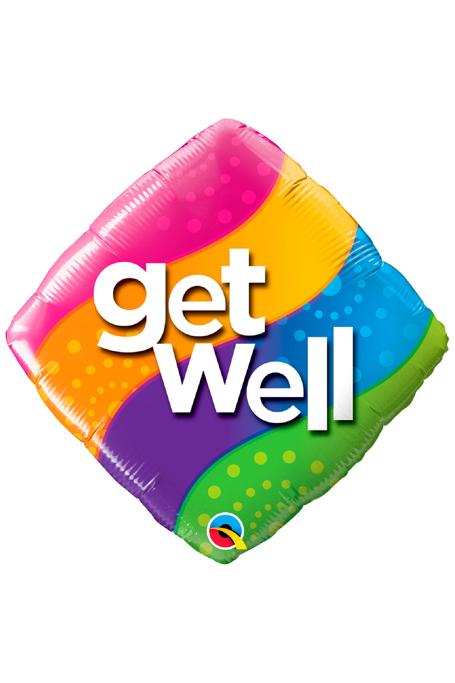 Get Well Stripes | Foil Balloon