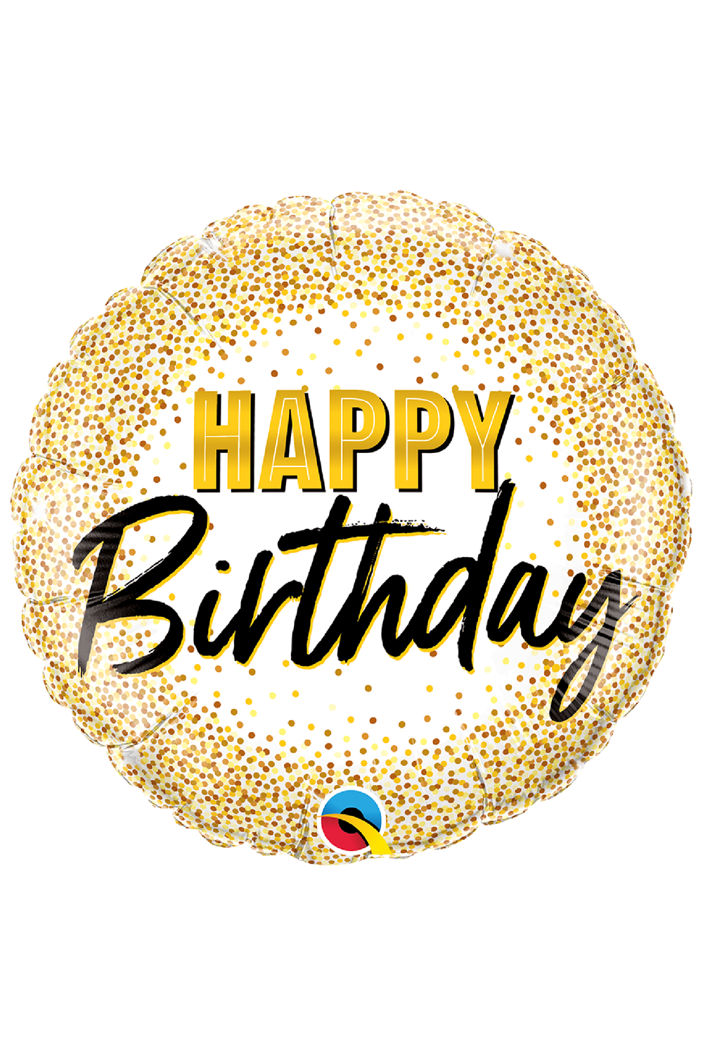 Happy Birthday Gold Glitter Dots Foil Balloon Creative Balloons