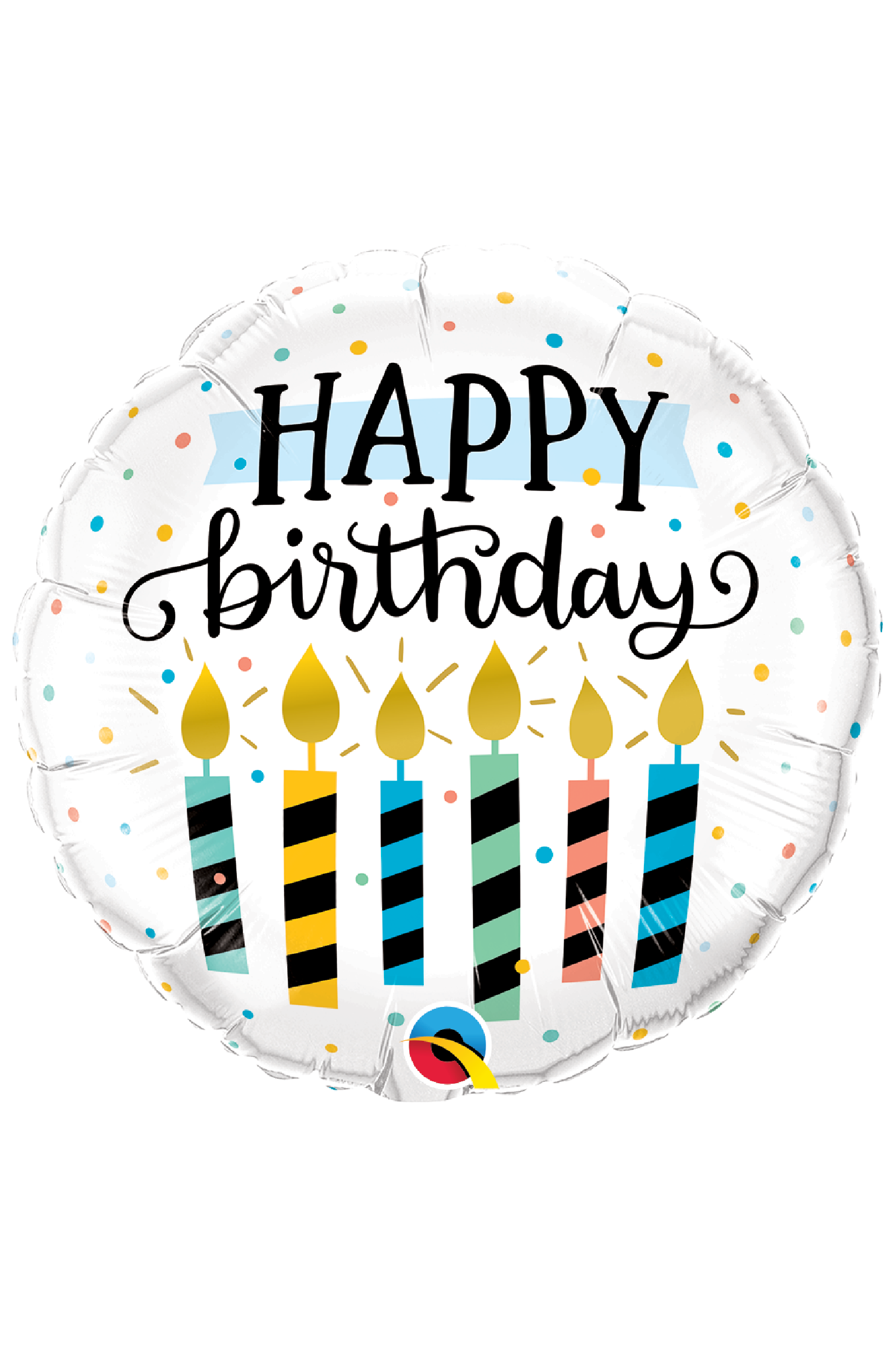 Birthday Candles &amp; Dots | Foil Balloon