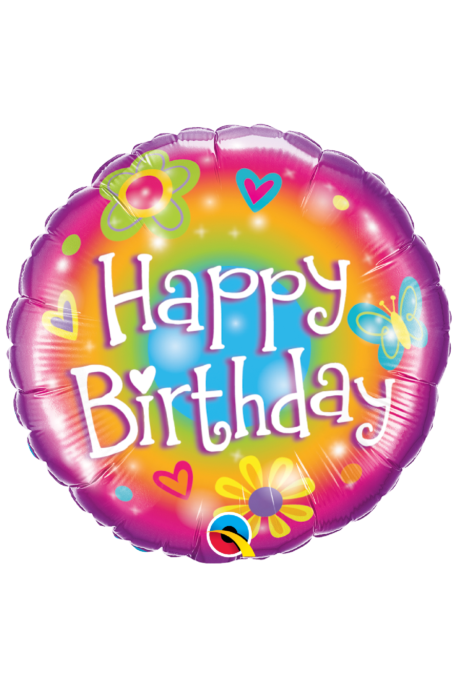 Birthday Hearts &amp; Flowers | Foil Balloon