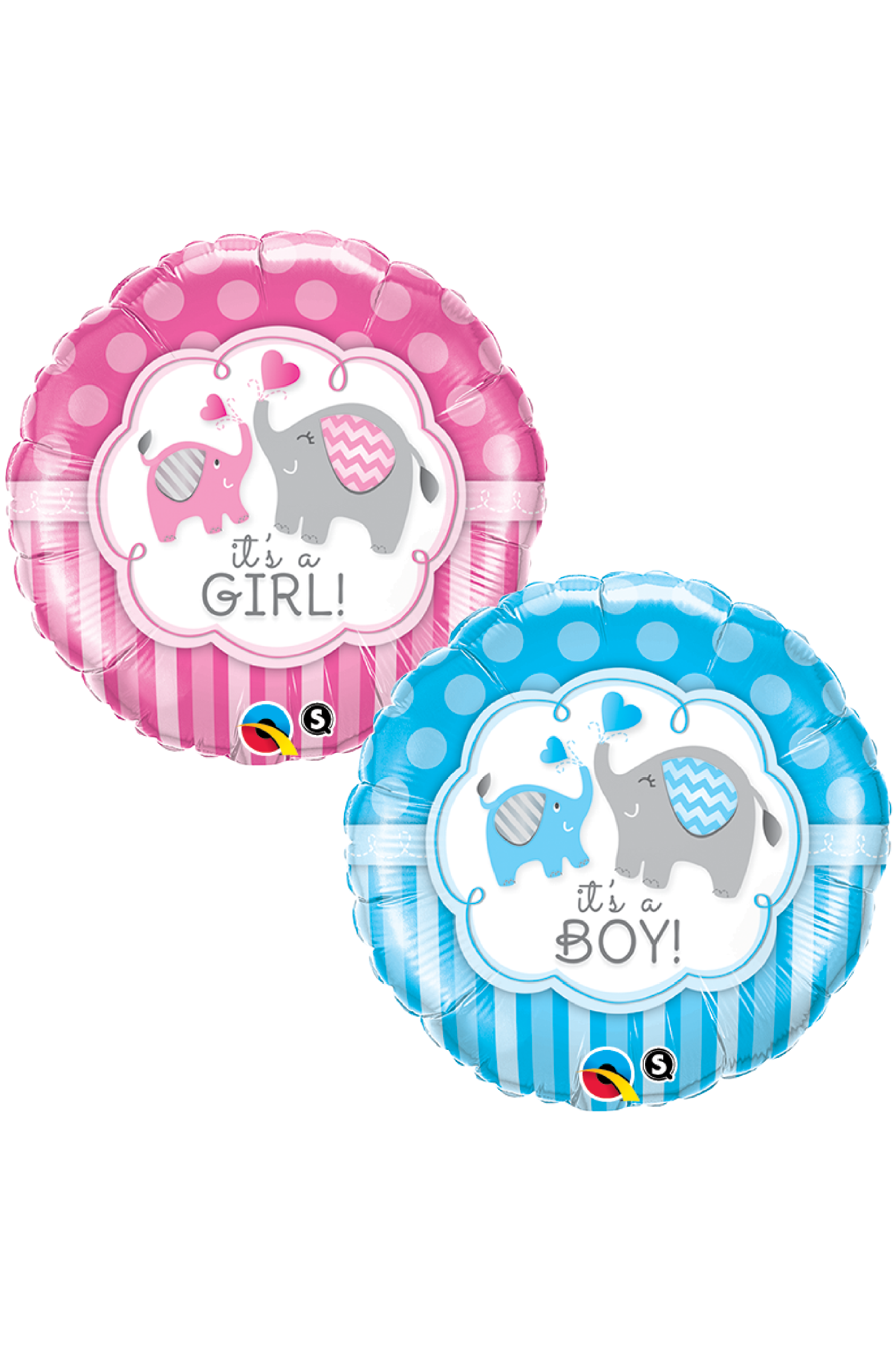 It's a Girl/Boy Elephants | Foil Balloon
