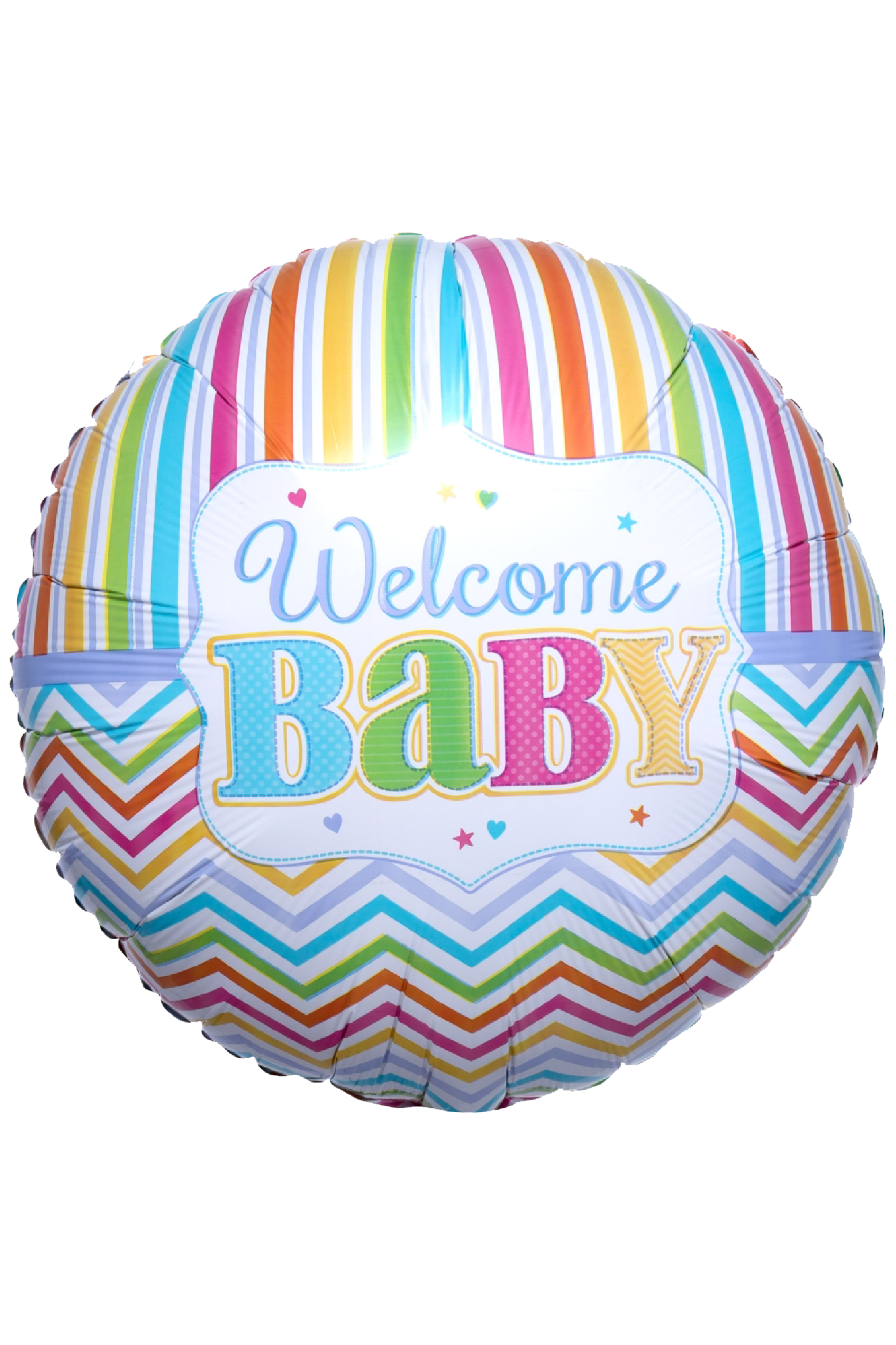 Welcome Baby Stripes | Foil Balloon