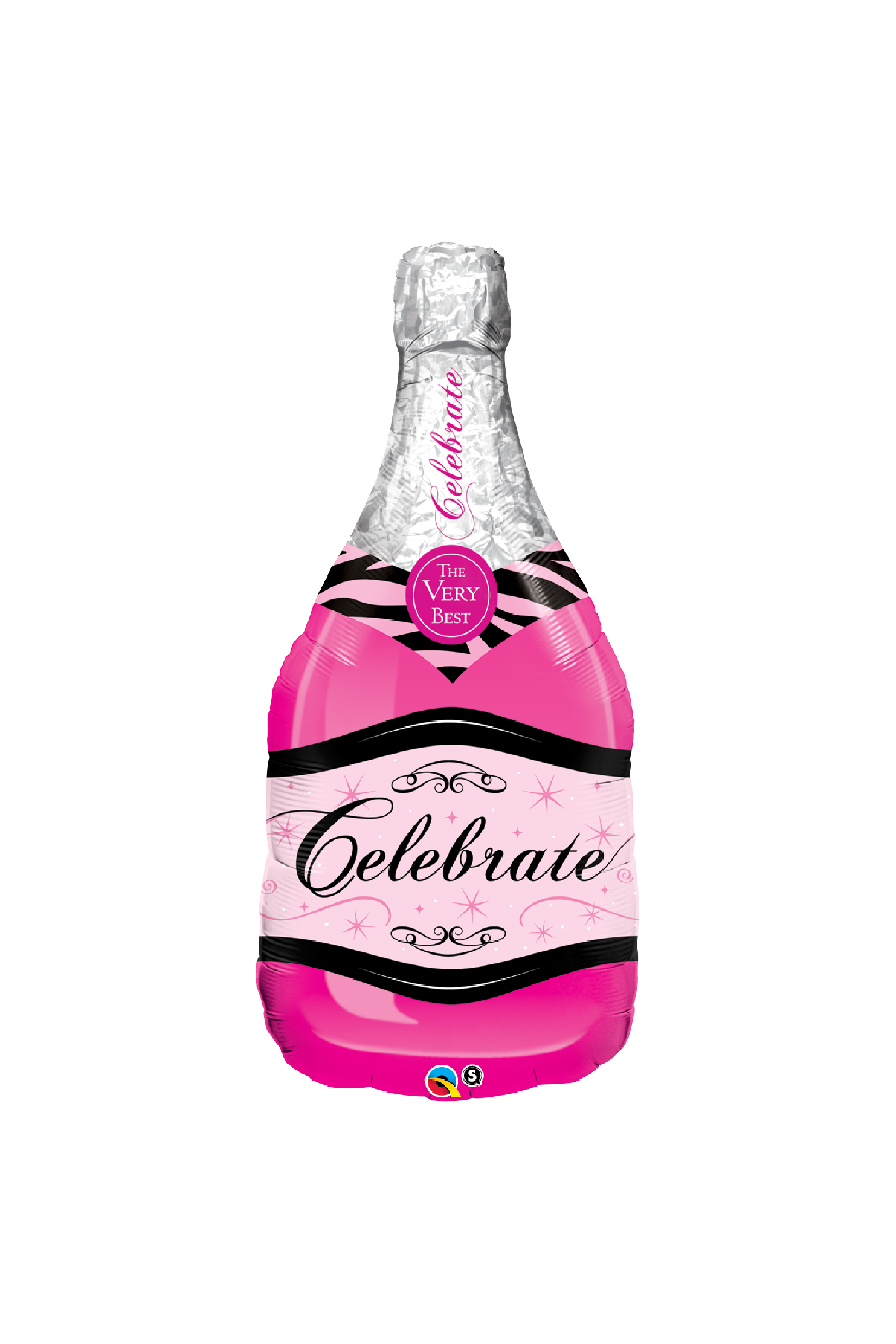 Celebrate Pink Bottle | Foil Balloon