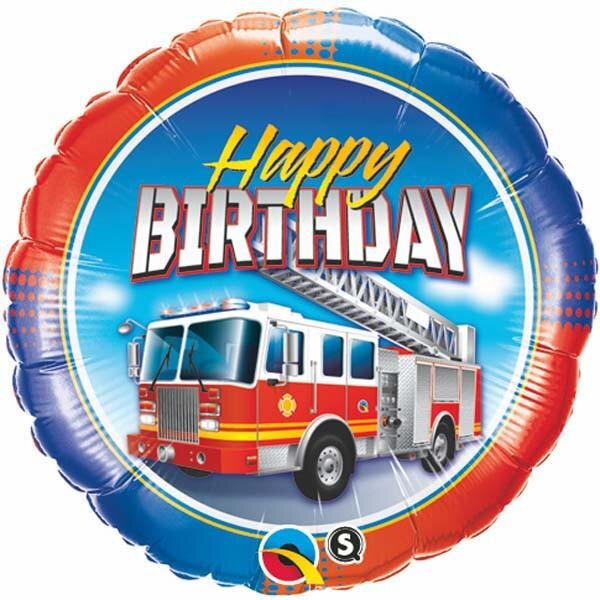 Birthday Fire Truck | Foil Balloon