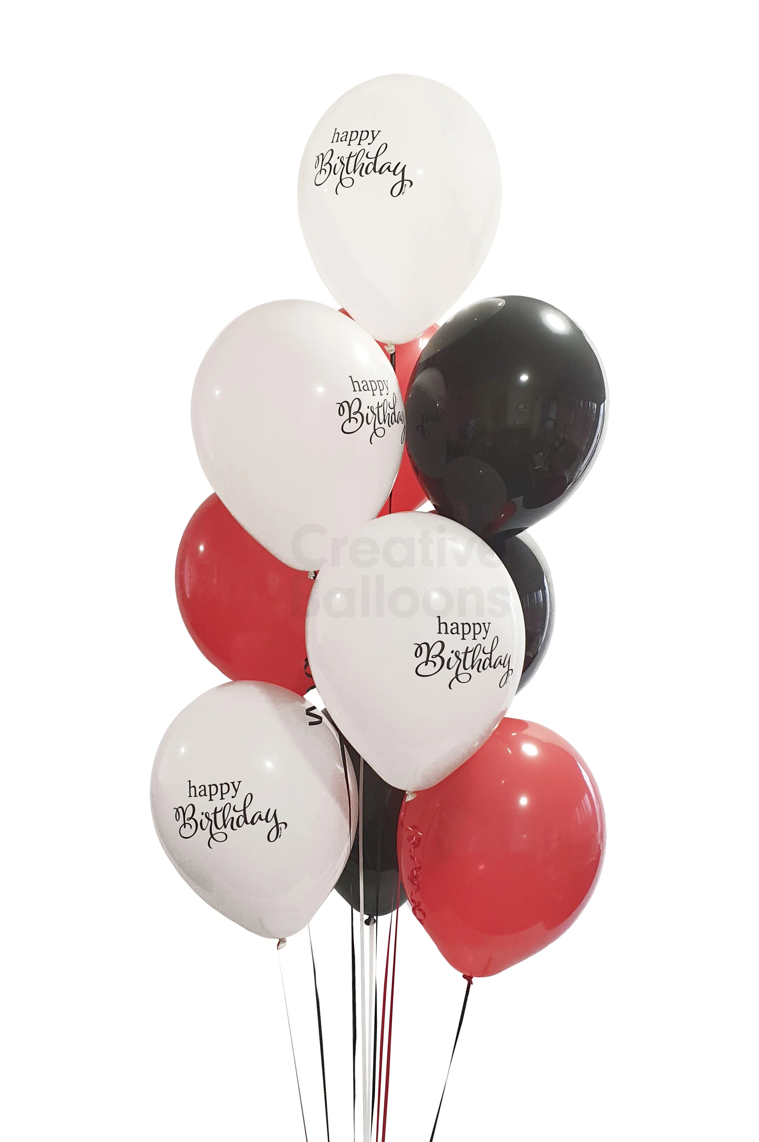 Simply Birthday Retro  | Helium Balloons (Set of 10)