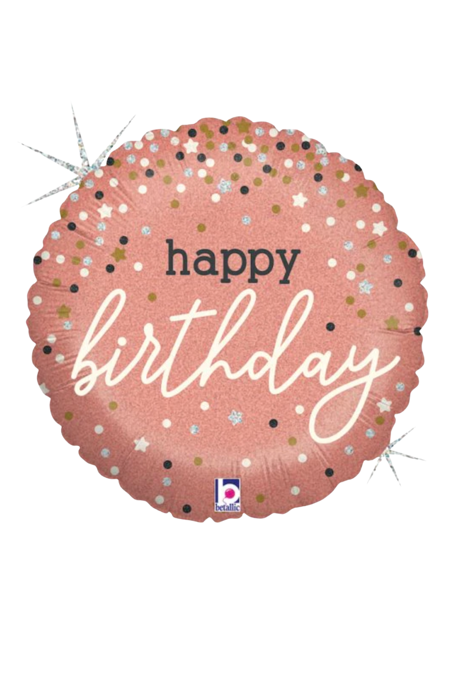 Birthday Rose Gold Confetti | Foil Balloon