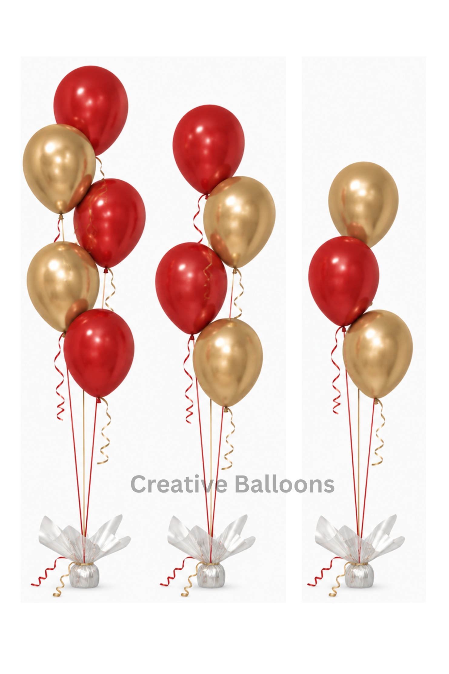 TIERS Red & Gold Chromes | Helium Arrangement
