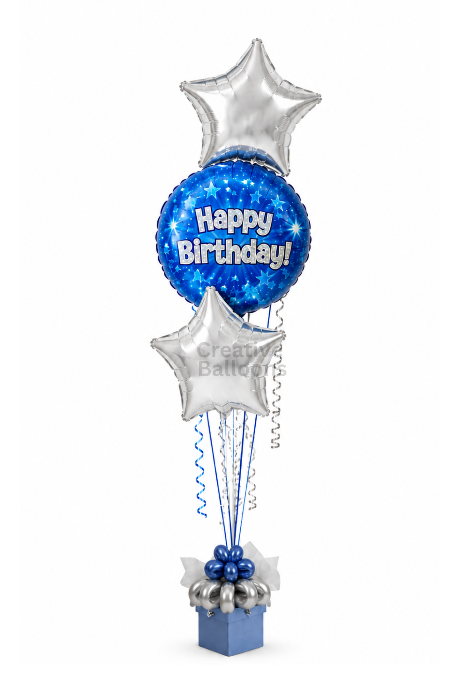 Birthday Shining Stars Blue  |  Tier 3 Arrangement