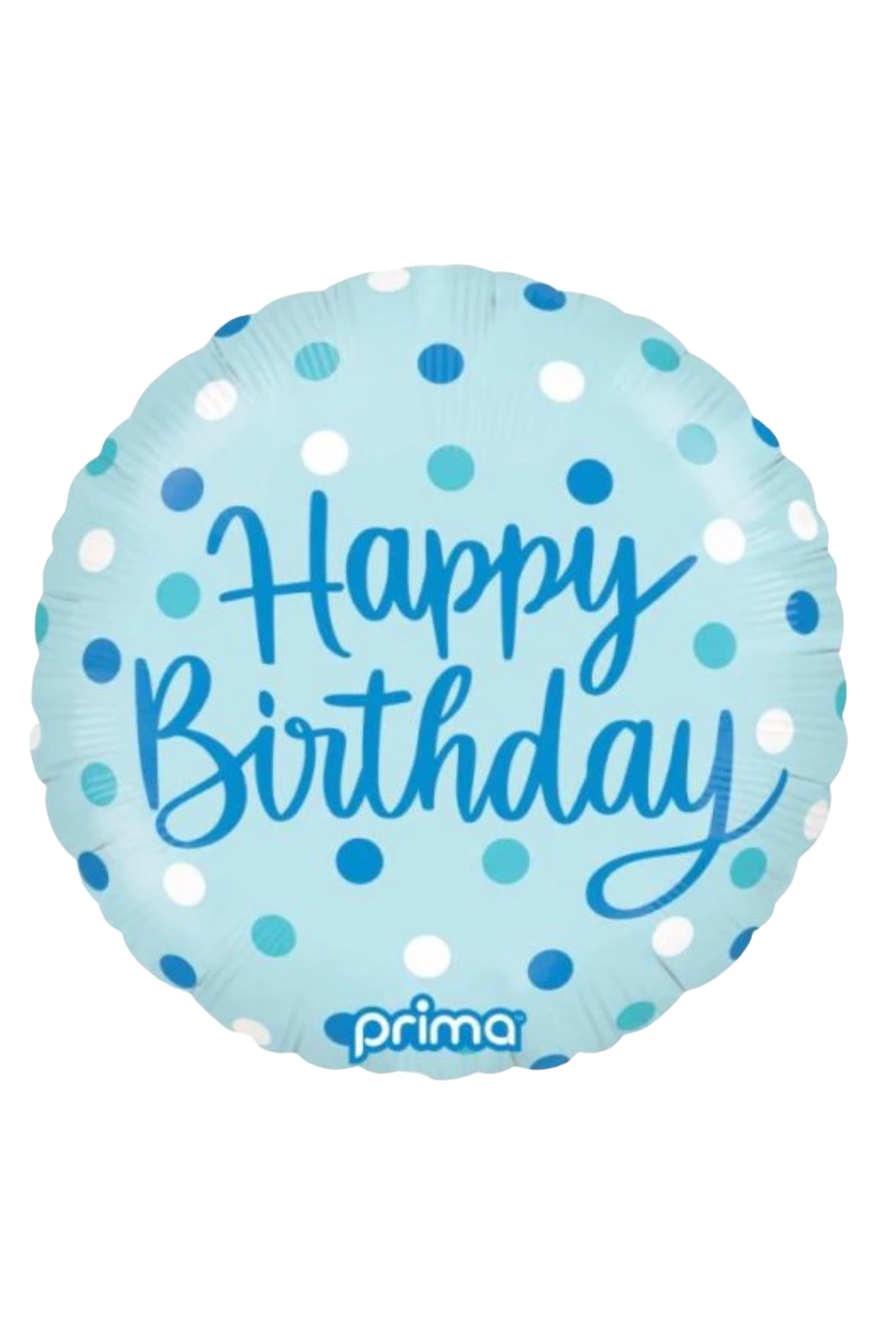 BIRTHDAY BLUE DOTS | Foil Balloon 18"