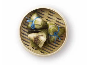 nonya dumplings in a basket
