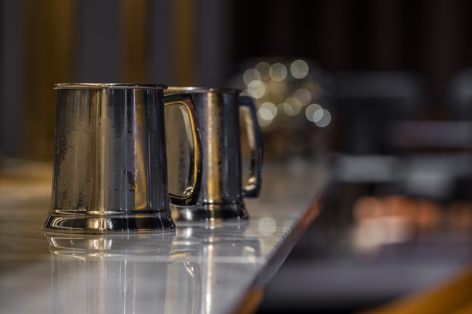 The Grahamston I Grahamston Ale served in a silver tankard 