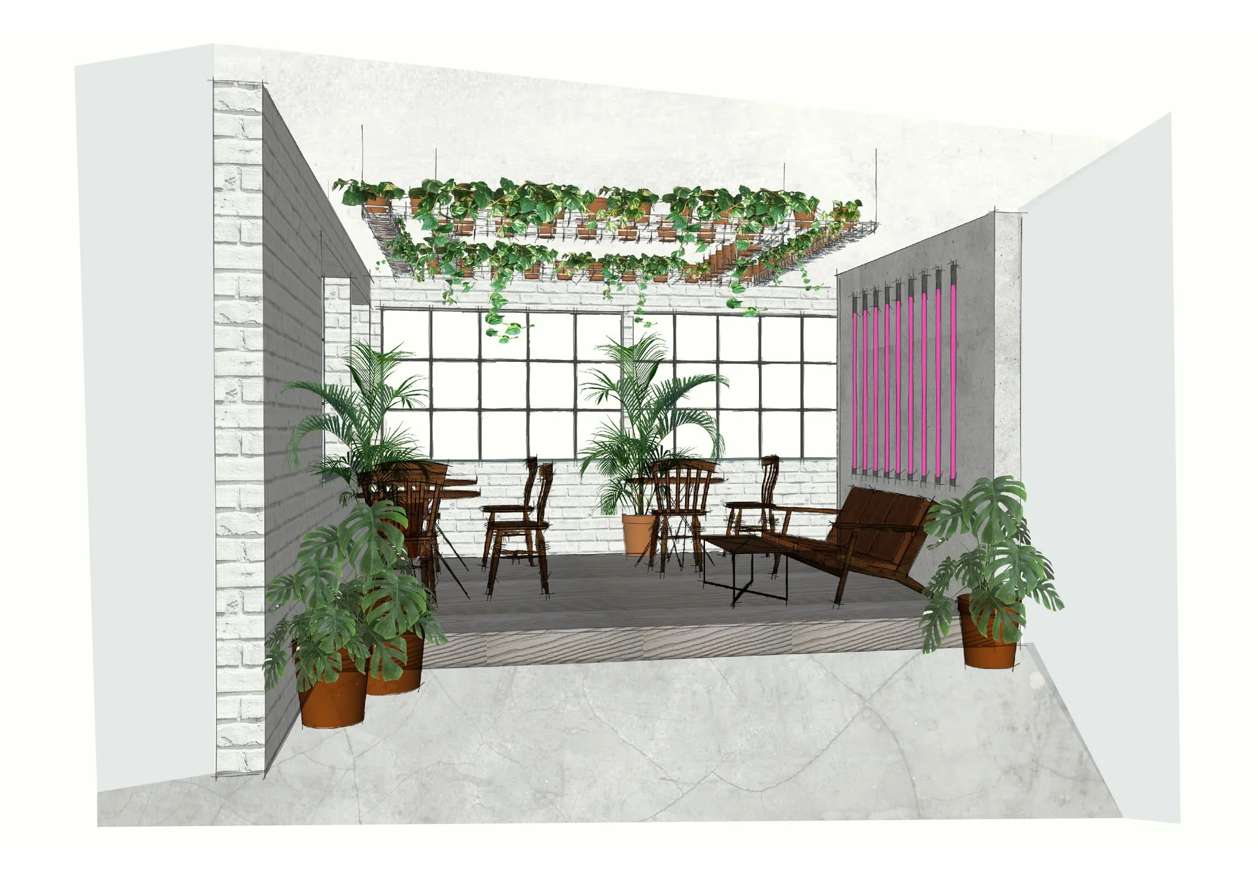 Platform Design and Concept - 3D illustration