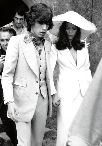 Mick and Bianca Jagger, wedding day