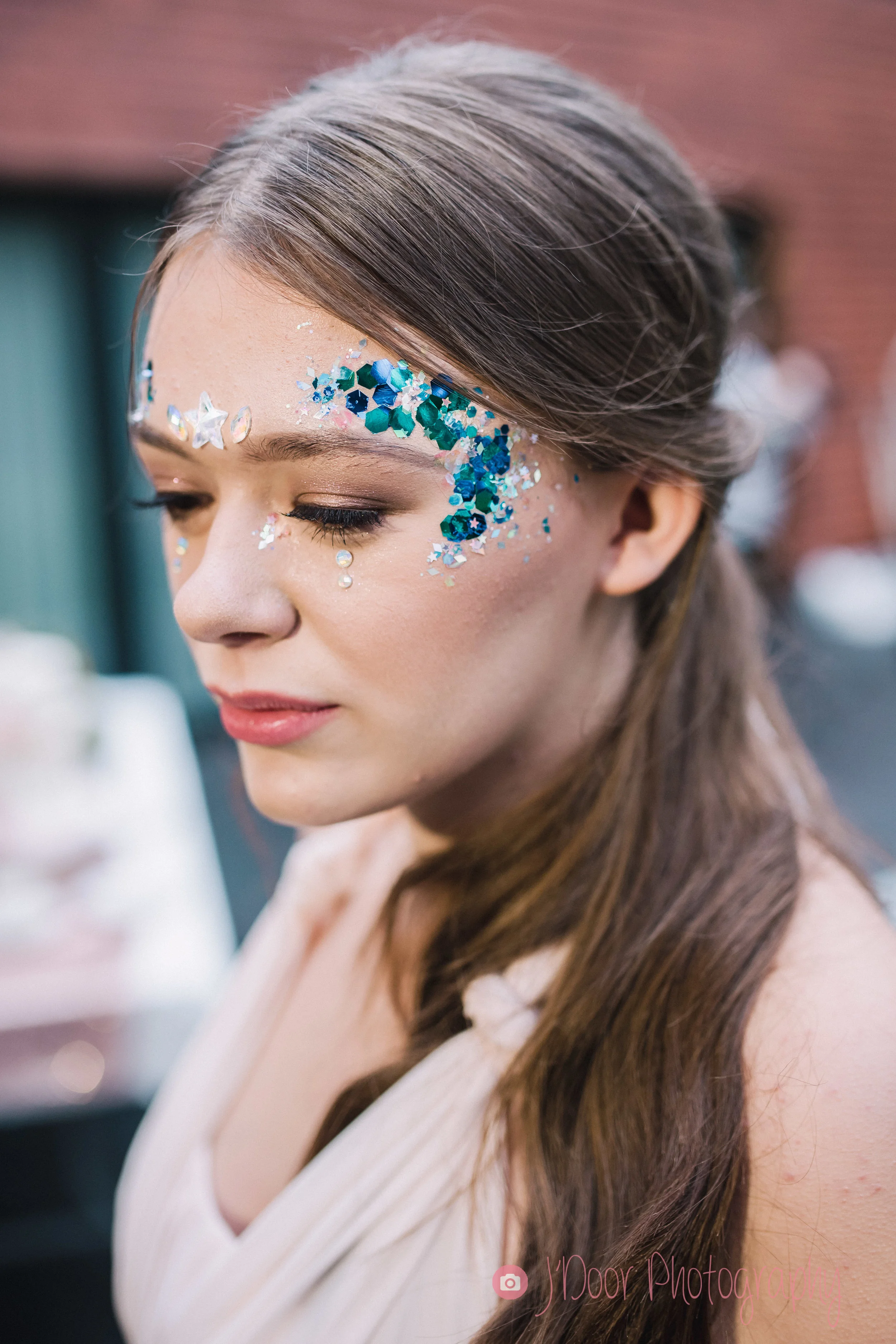 Makeup & Glitter Makeup by Toni Cassidy - Glamavan, Hair by Emma J Hair Styling, Model Billie.