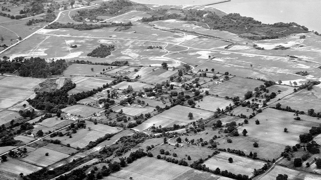 1920s Aerial photograph of Slabtown