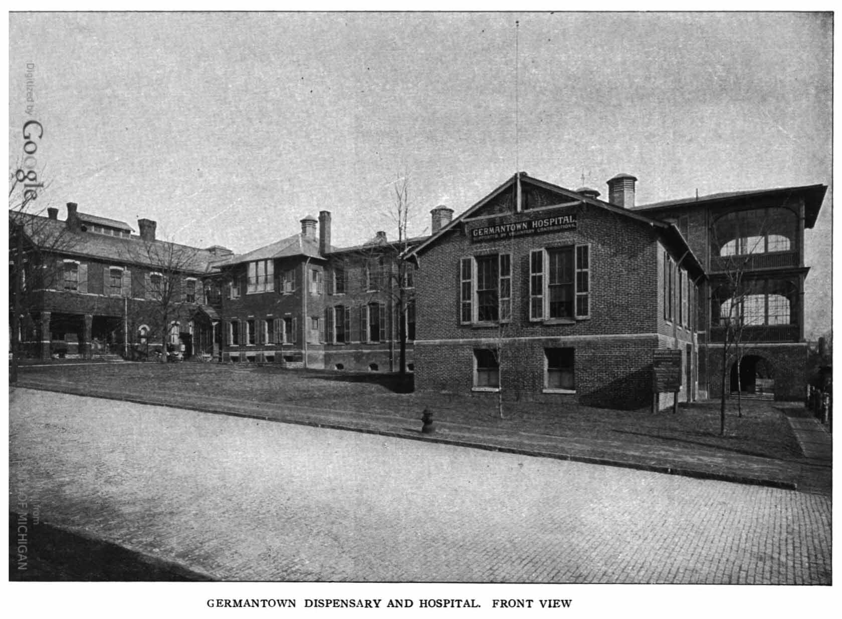  Figure 10: The Germantown Hospital and Dispensary Building. (University of Michigan) 