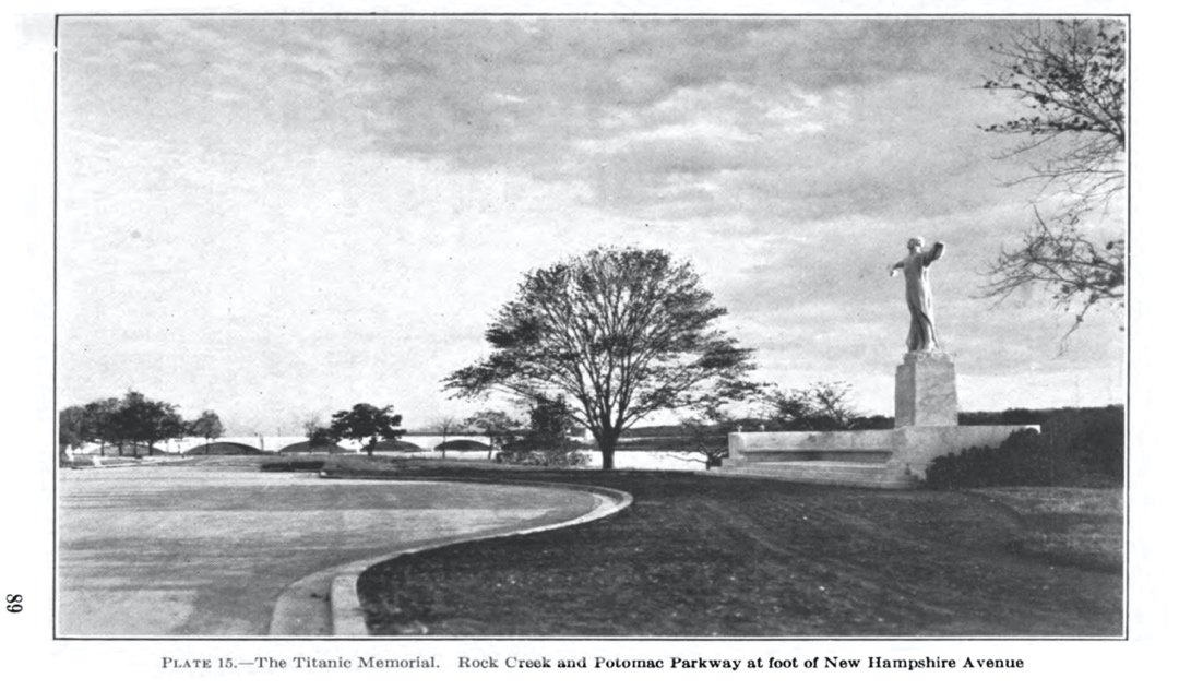  The Titanic Memorial sculpture as it appeared in 1931 after it was dedicated. (Annual Report of the Director of Public Buildings and Public Parks 1931: 89).  